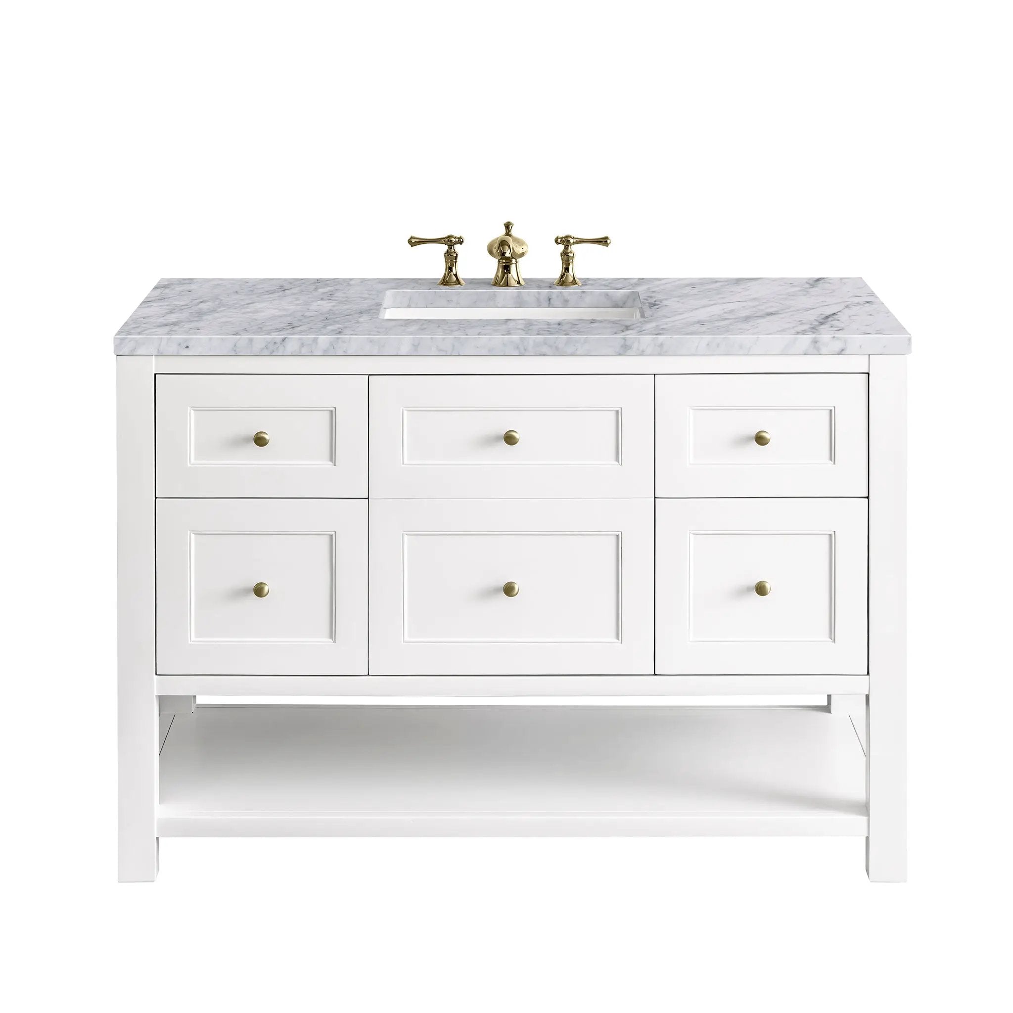 James Martin Breckenridge 48" Single Vanity Set - Bright White by James Martin Vanities