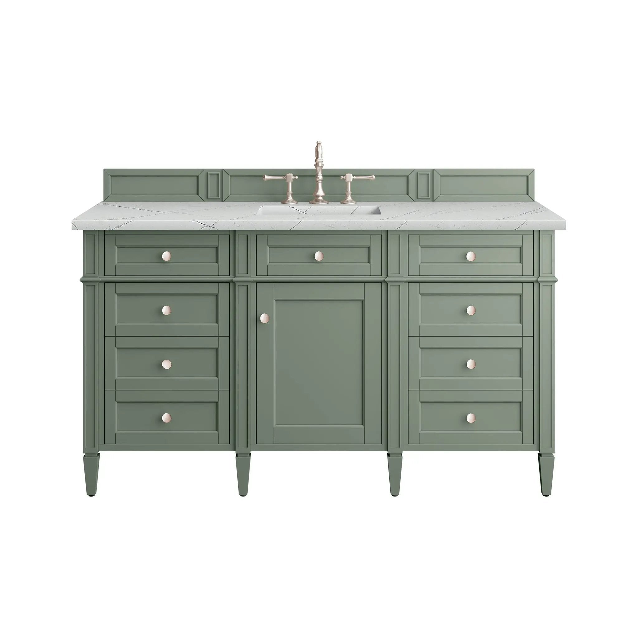 James Martin Brittany 60" Single Vanity Set - Smokey Celadon by James Martin Vanities
