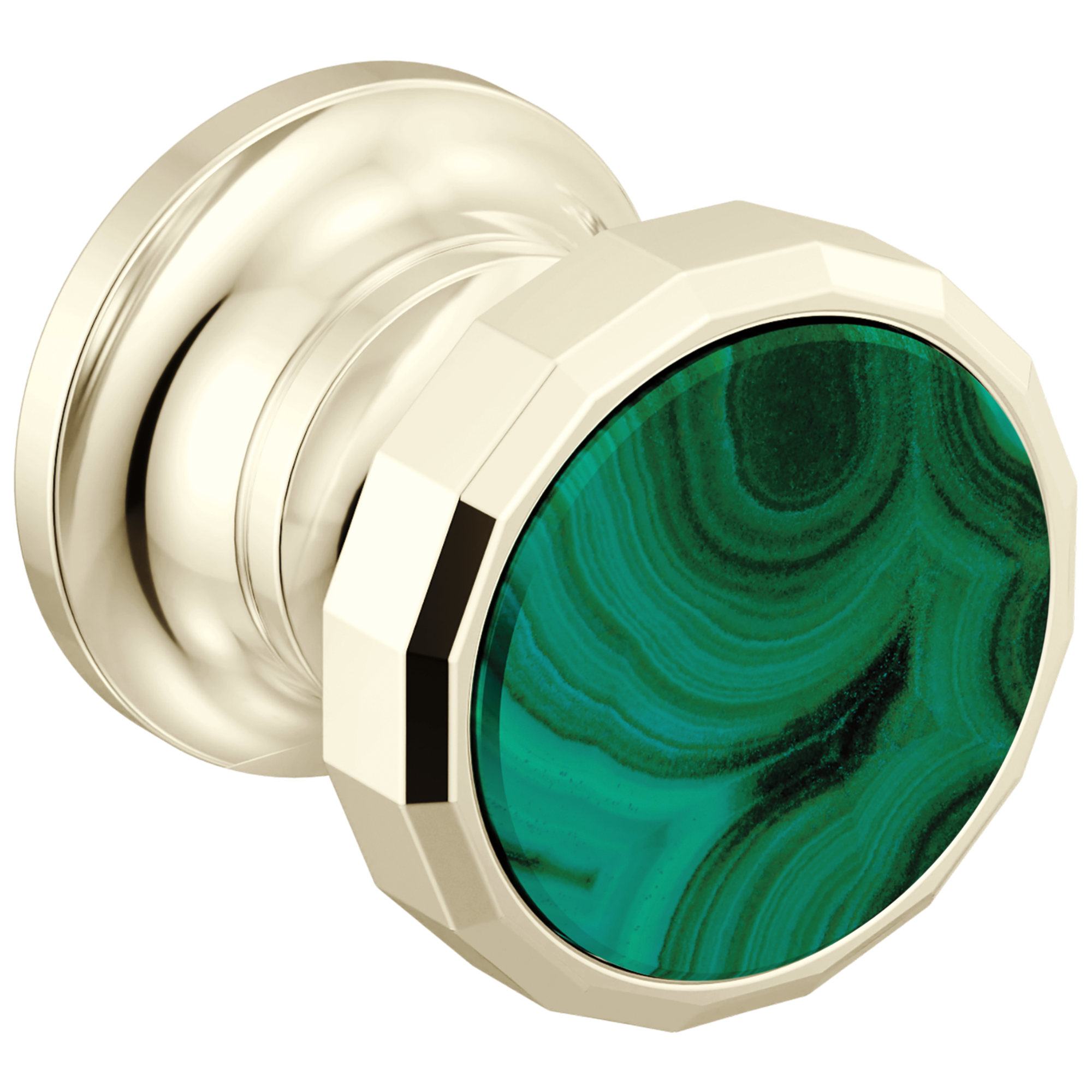 Brizo Beauclere Wall Mount Lavatory Wheel Handle Kit with Malachite Insert by Brizo
