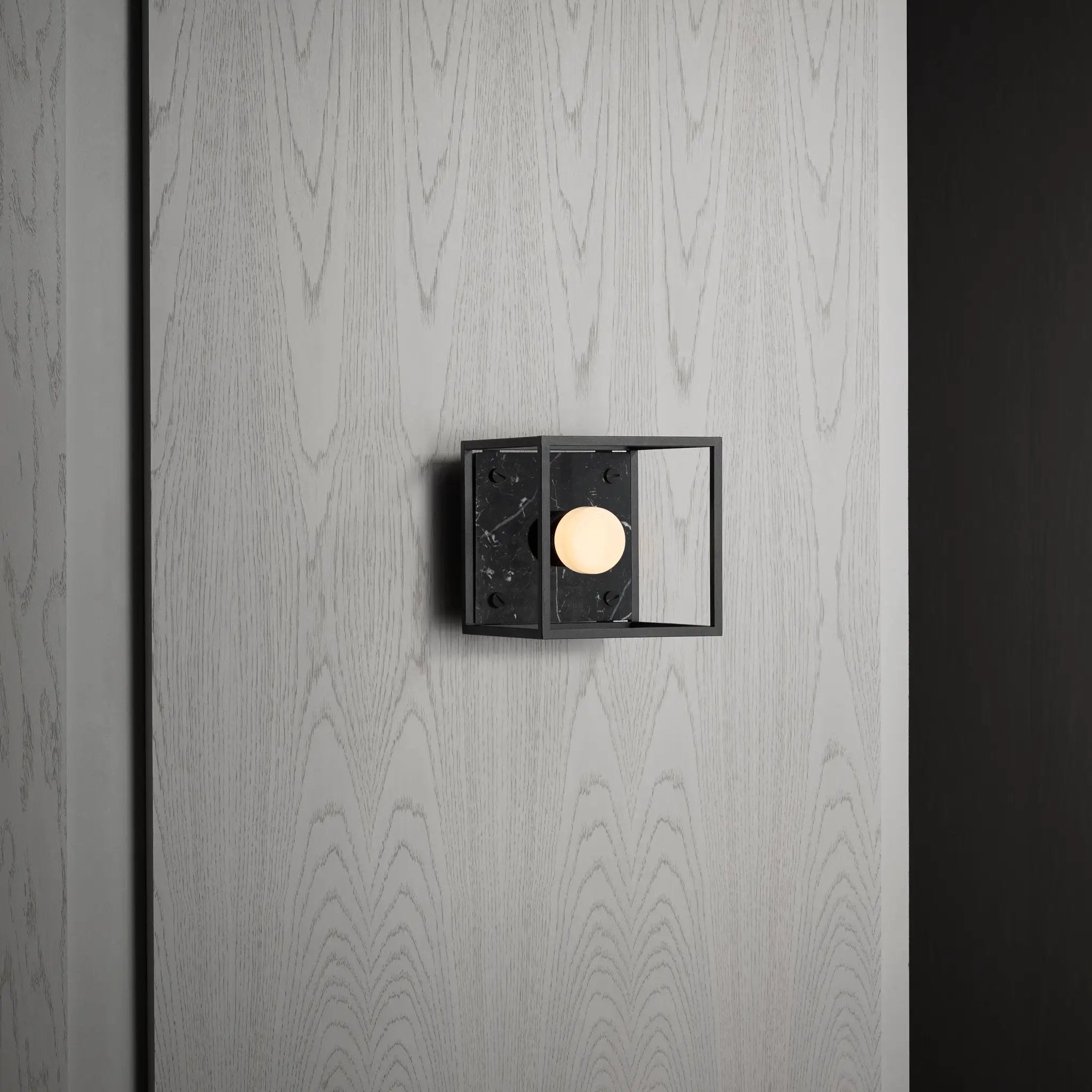 Black Marble Wall Light