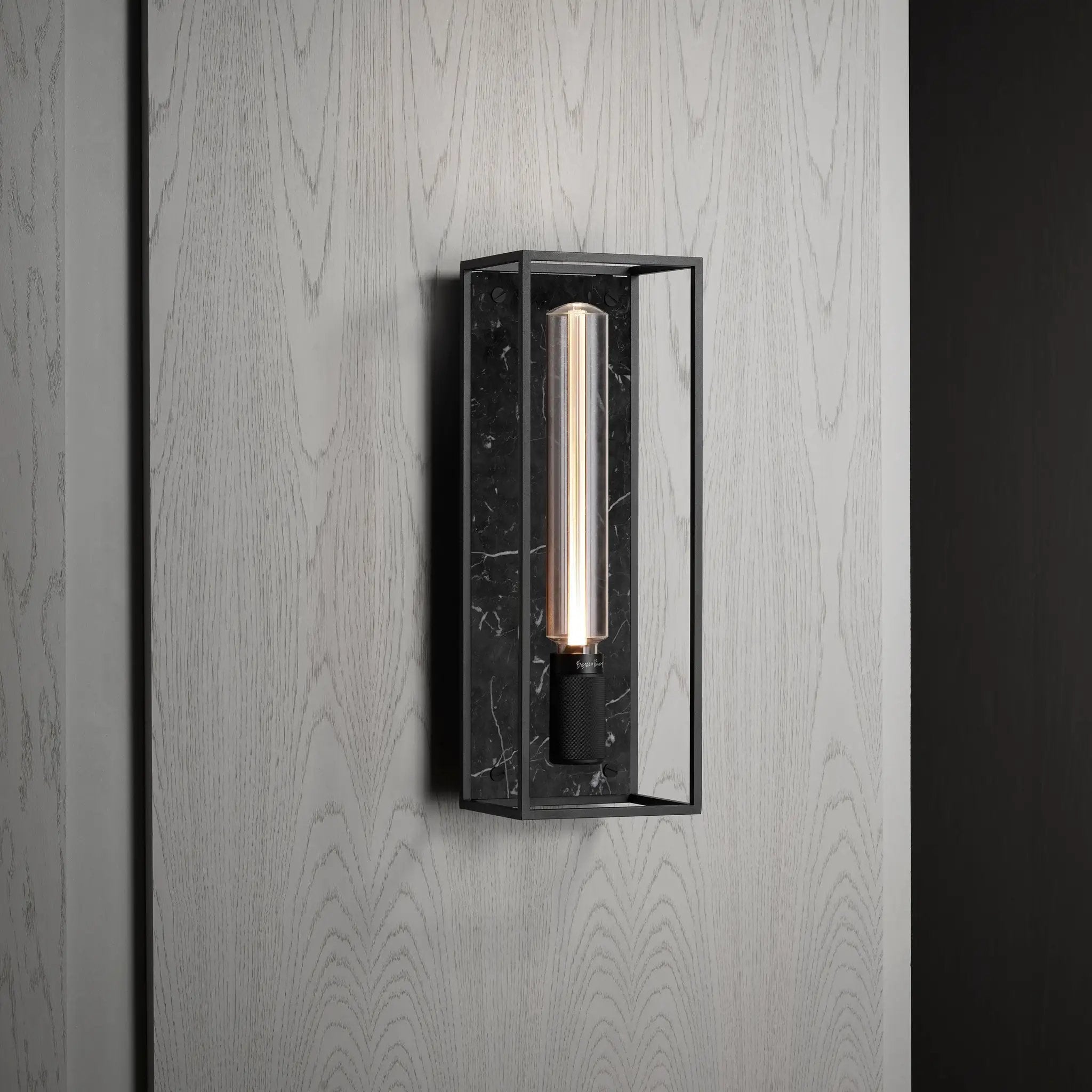 Black Marble Wall Light