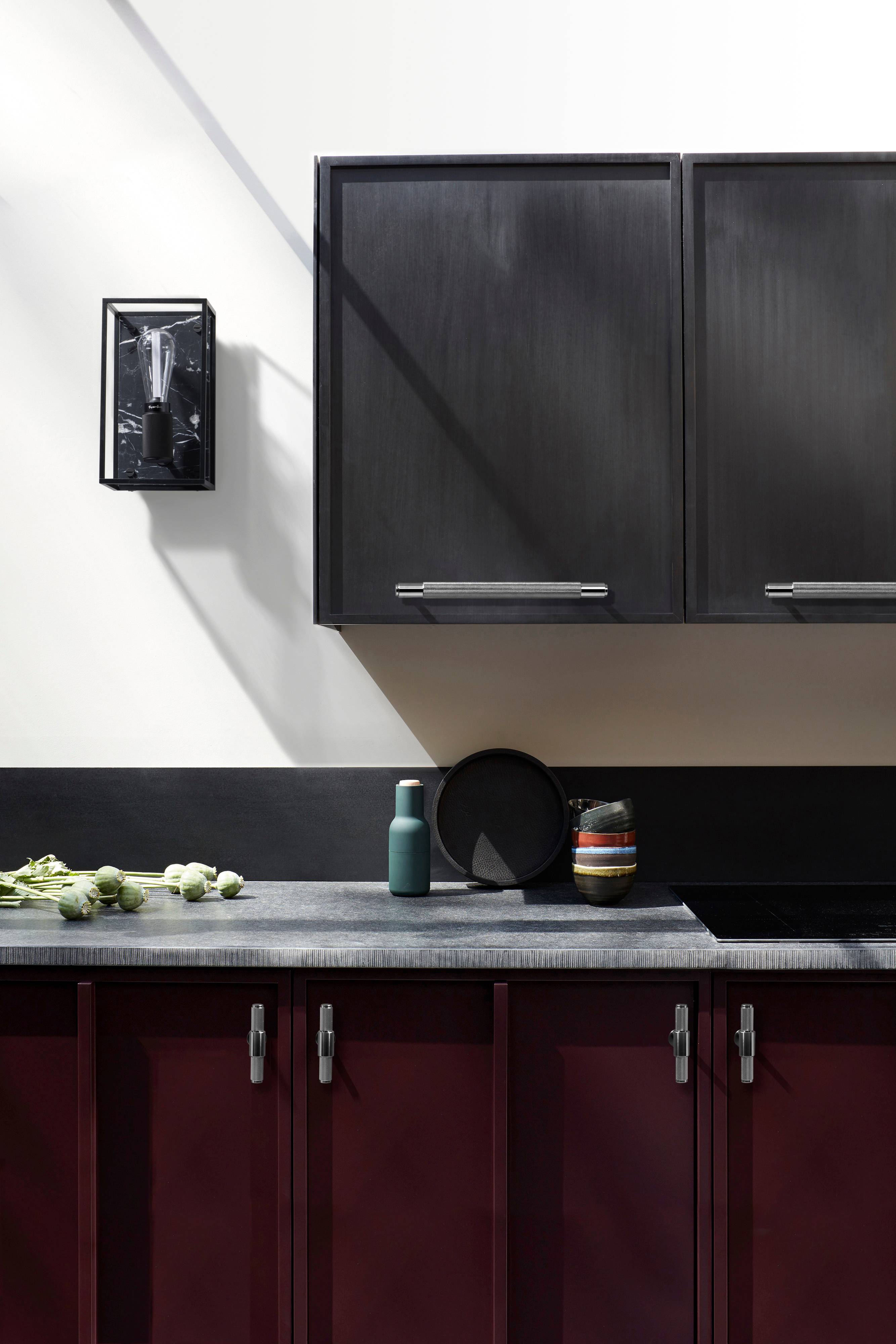 Black Marble Wall Light