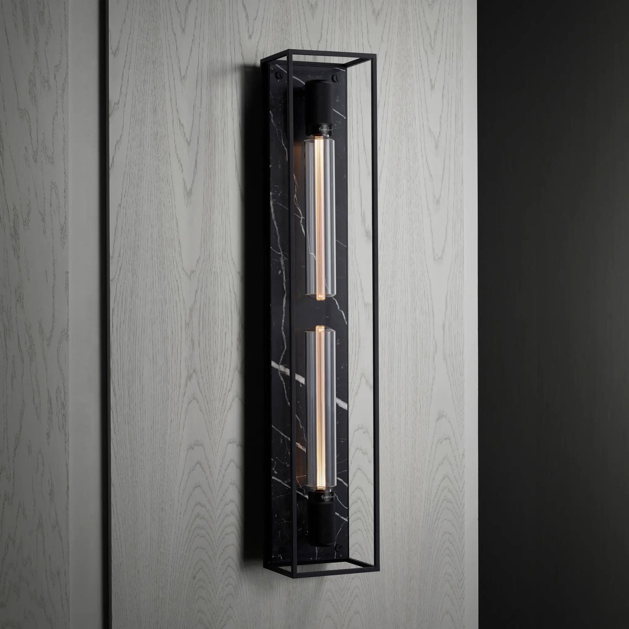 Black Marble Wall Light