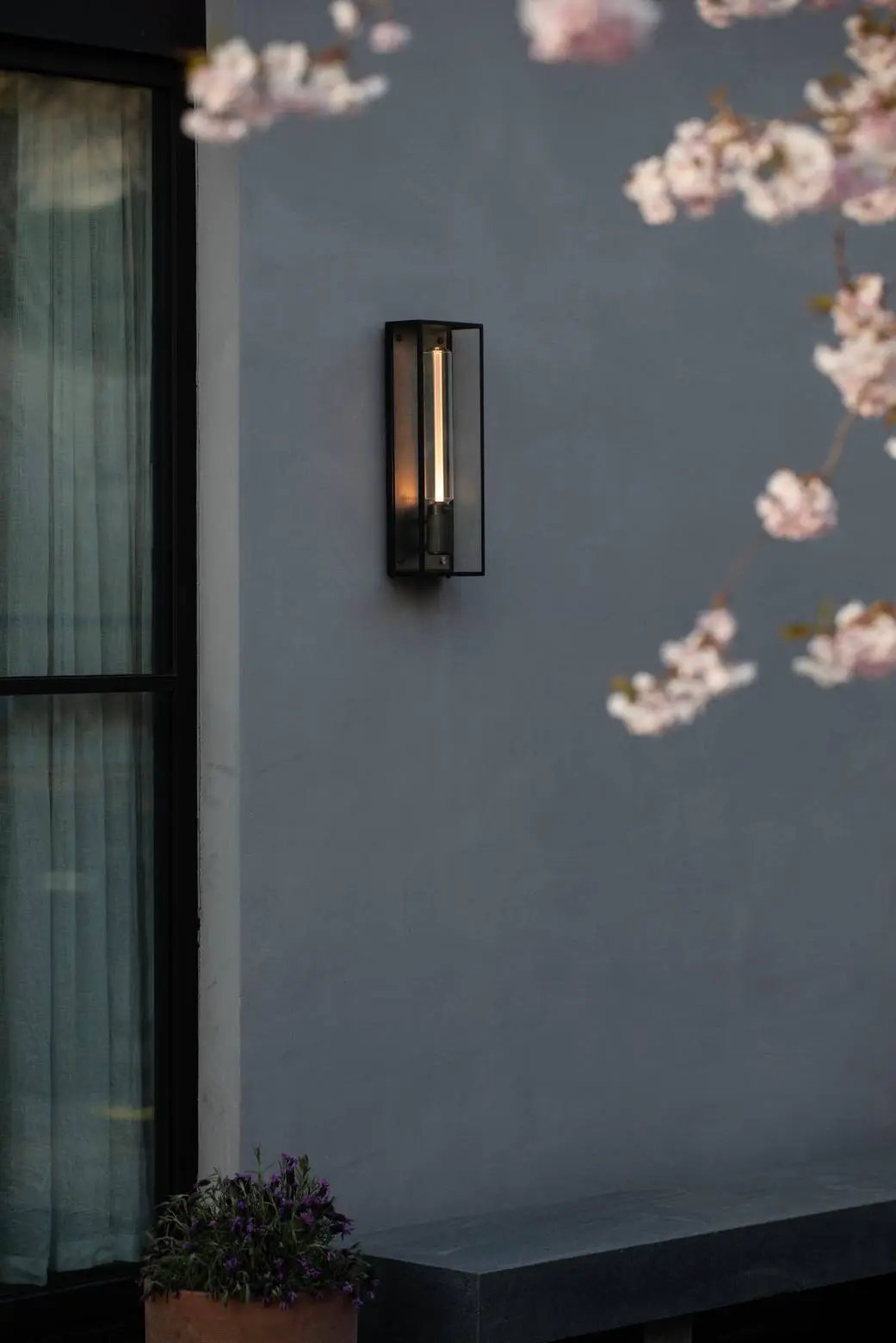 Gun Metal Wall Light