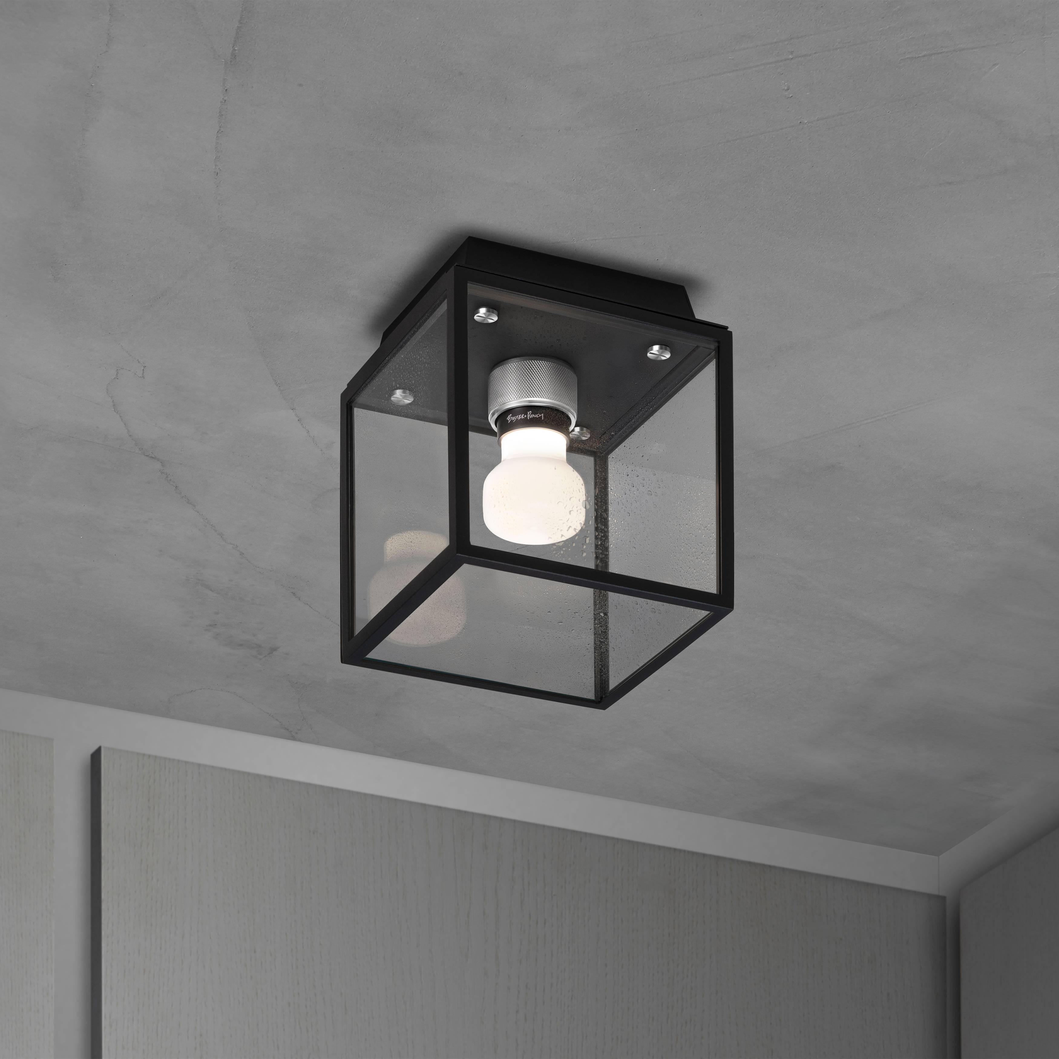 Black/Steel Ceiling Light