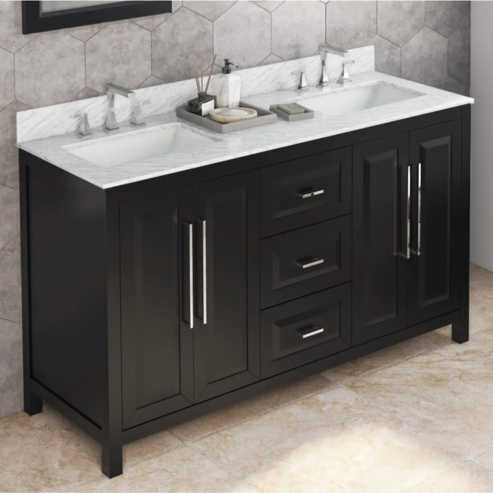 Jeffrey Alexander 60" Cade Vanity Set by Jeffrey Alexander