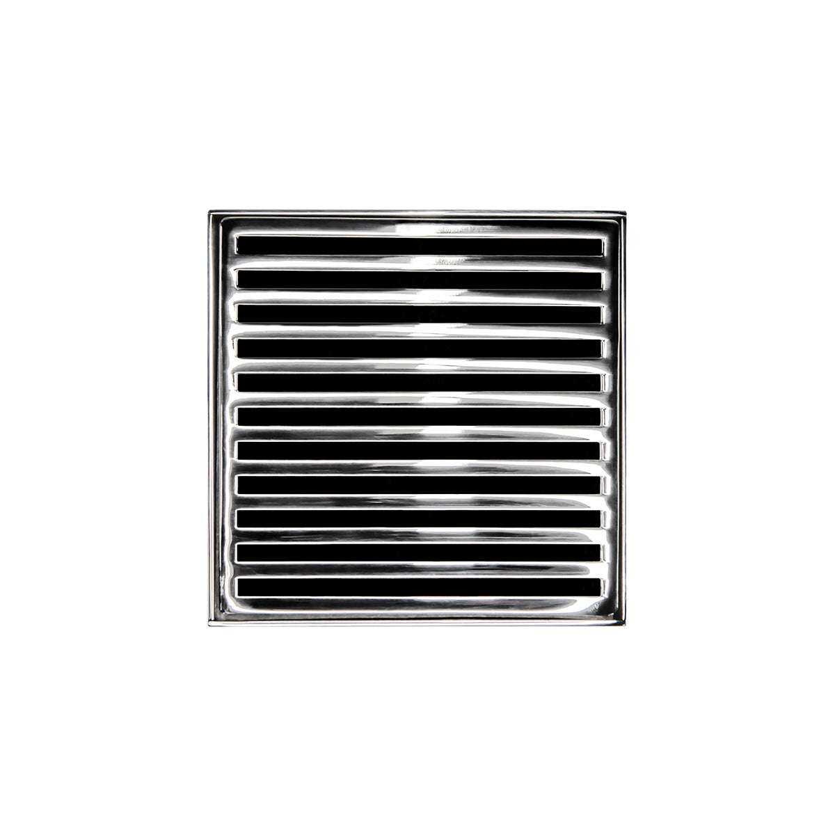 Infinity Drain 5" x 5" ND 5 High Flow Complete Kit with Lines Pattern Decorative Plate with ABS Drain Body, 3" Outlet