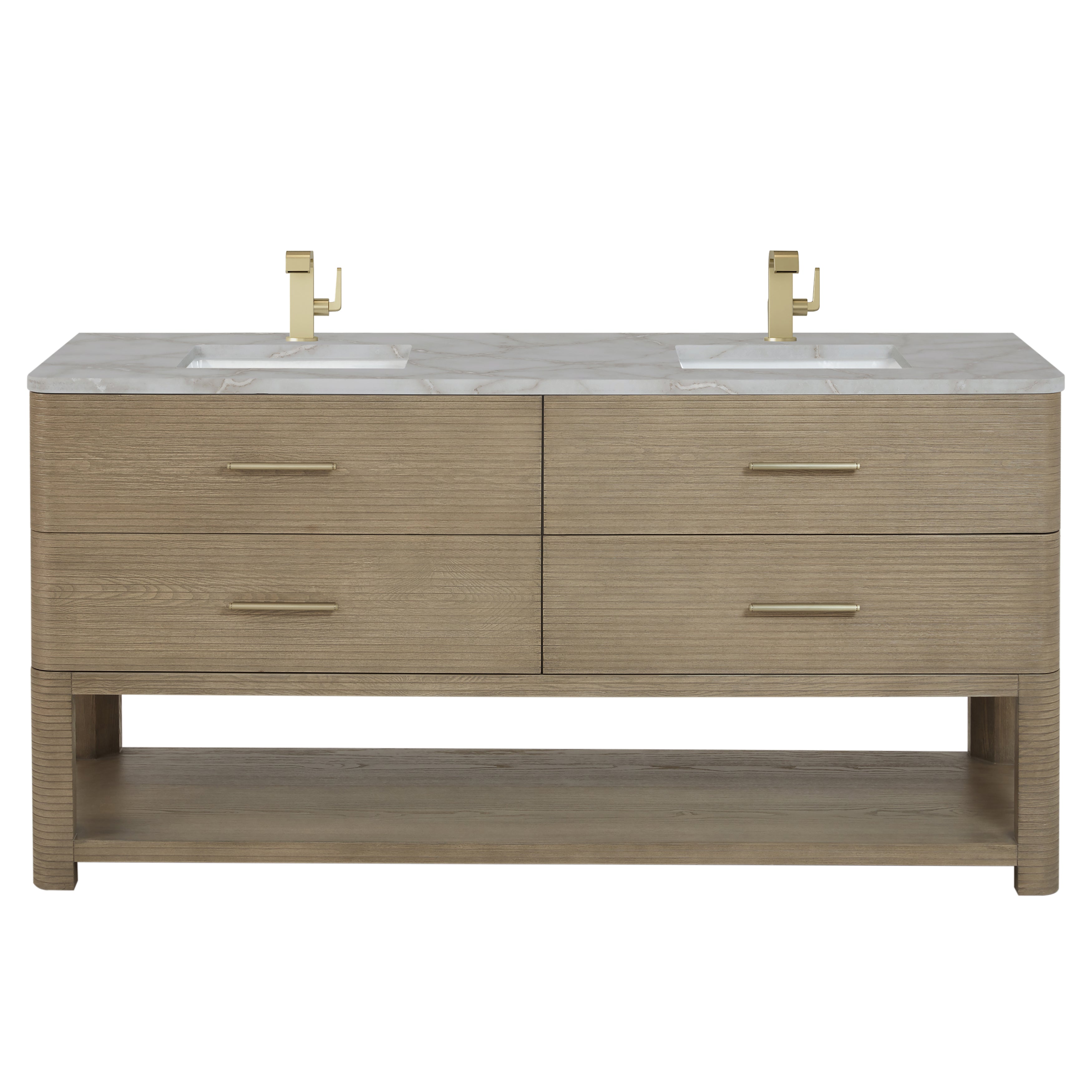 pebble oak vanity
