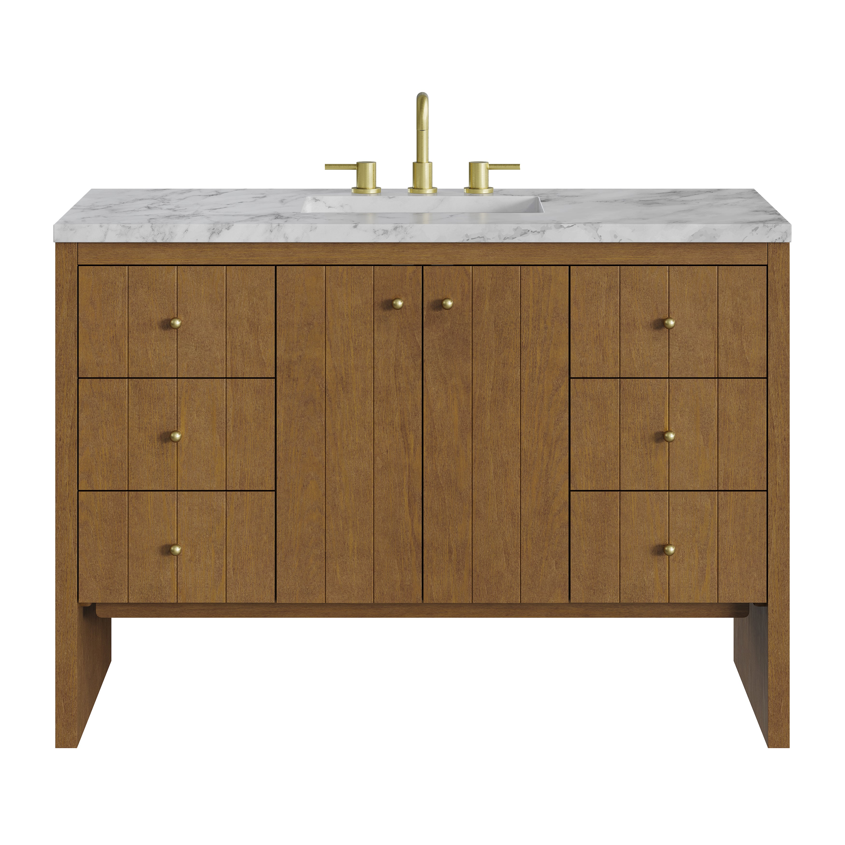 James Martin Hudson 48" Single Vanity Set - Honey Oak by James Martin Vanities