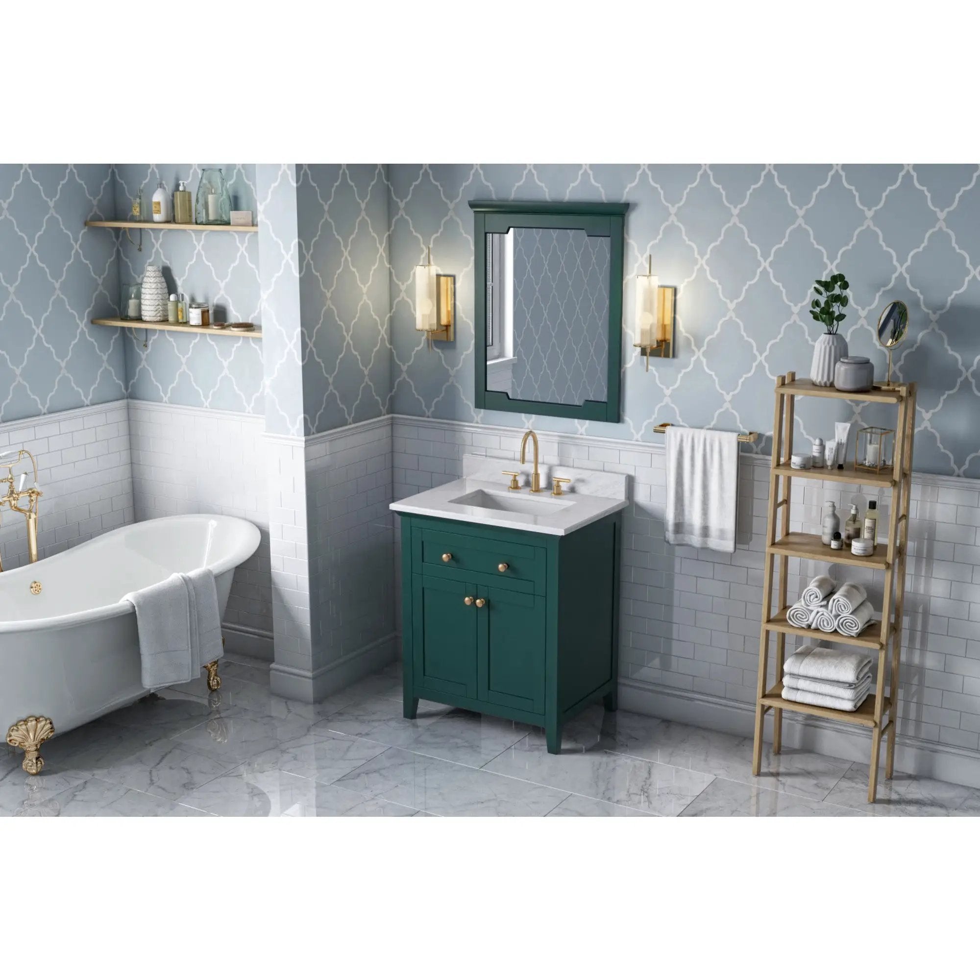 Jeffrey Alexander Chatham 28" W x 1-1/2" D x 34" H Mirror by Jeffrey Alexander