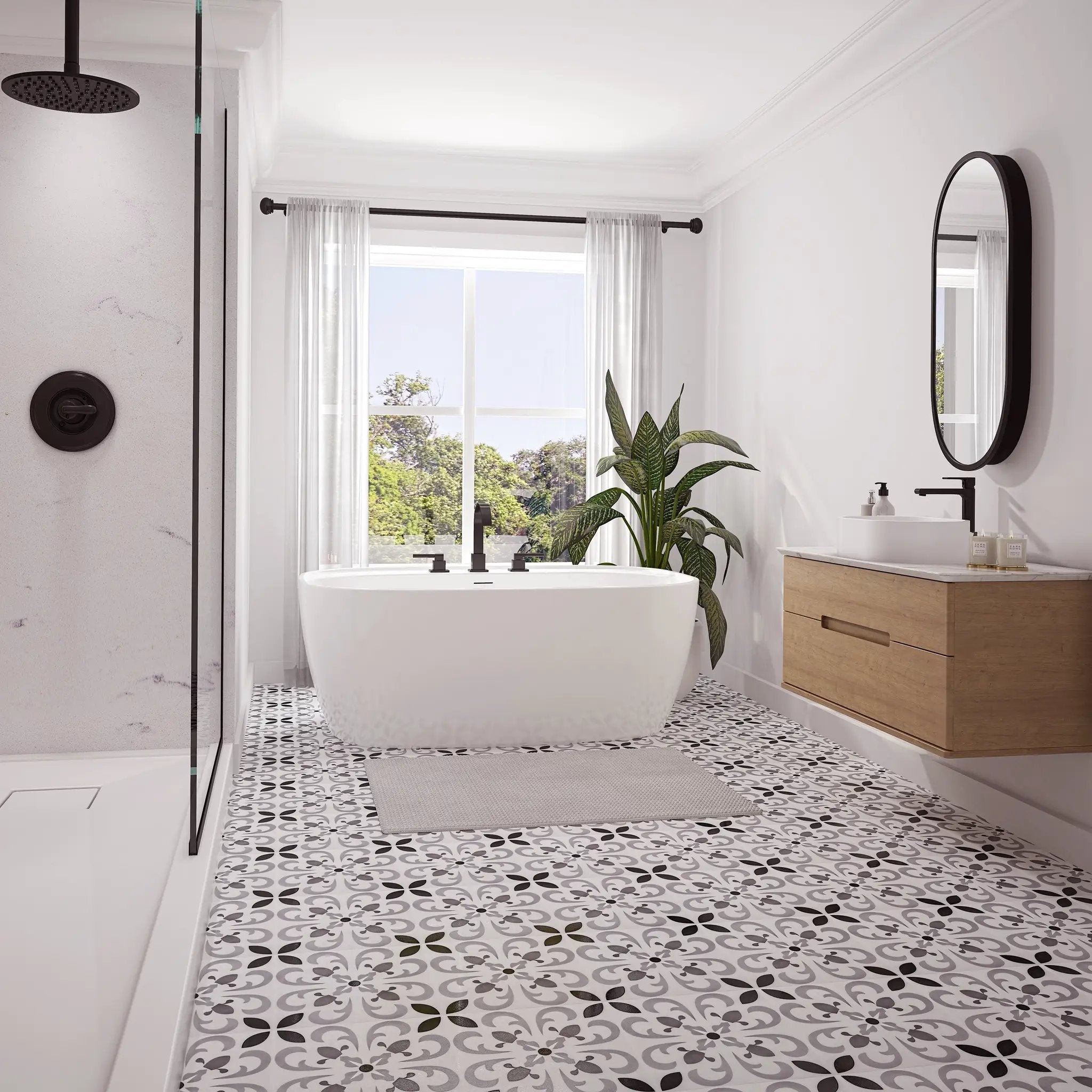 white bathtub