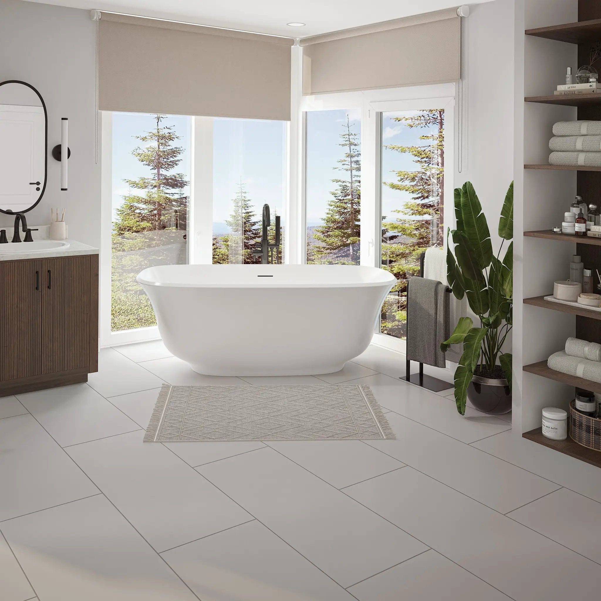 white bathtub