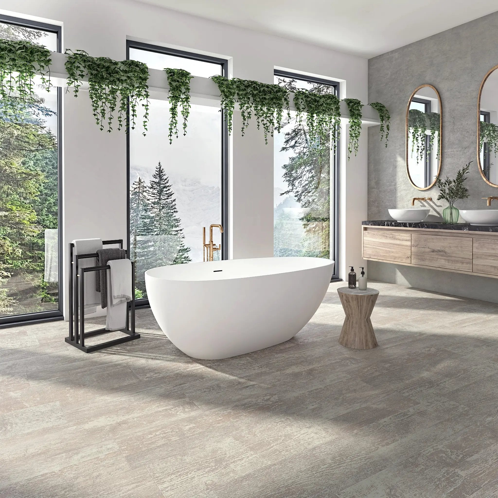 matte white bathtub