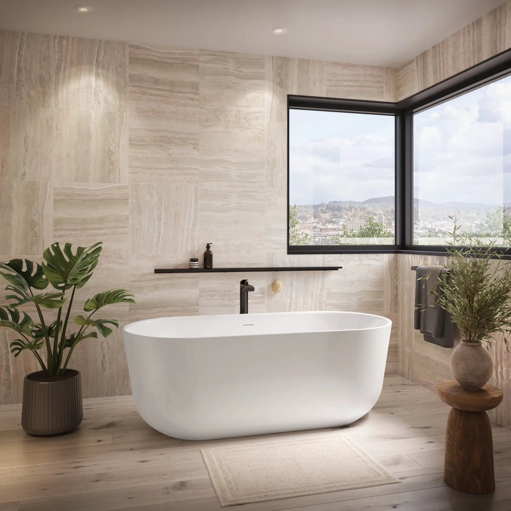white bathtub