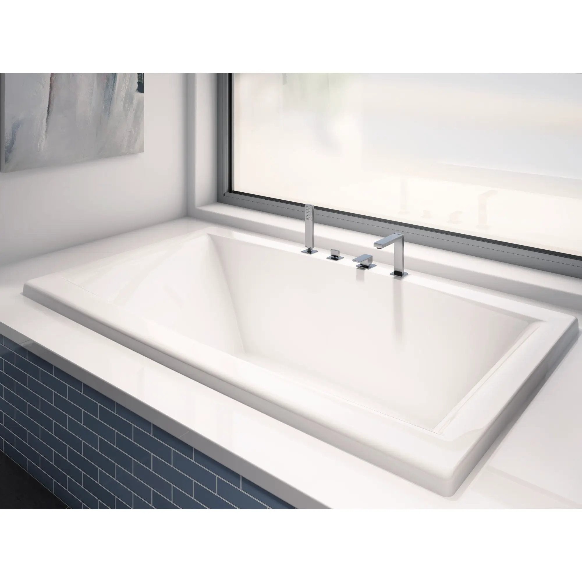 white bathtub