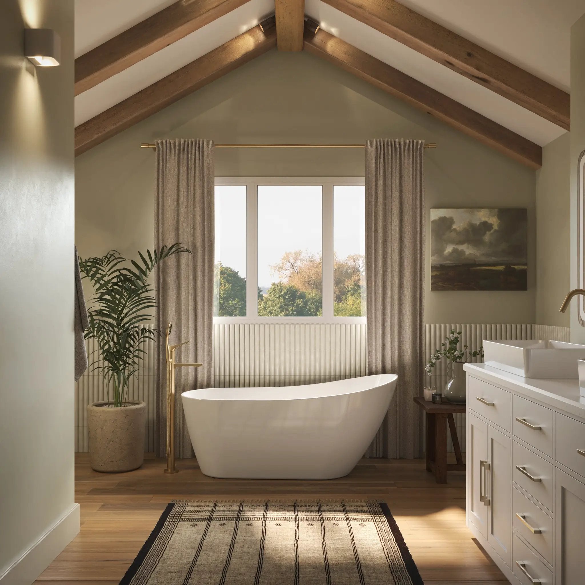 white bathtub