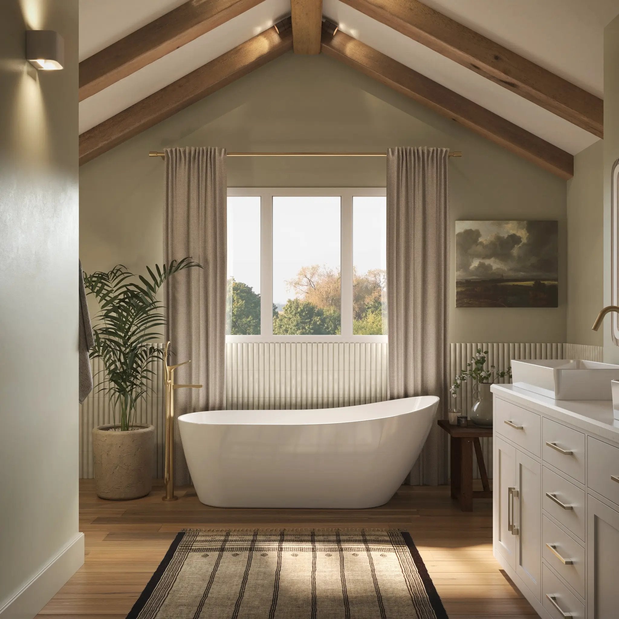 white bathtub