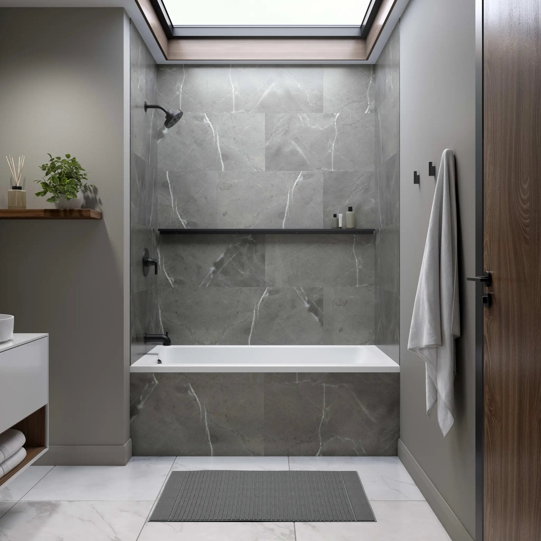 white bathtub
