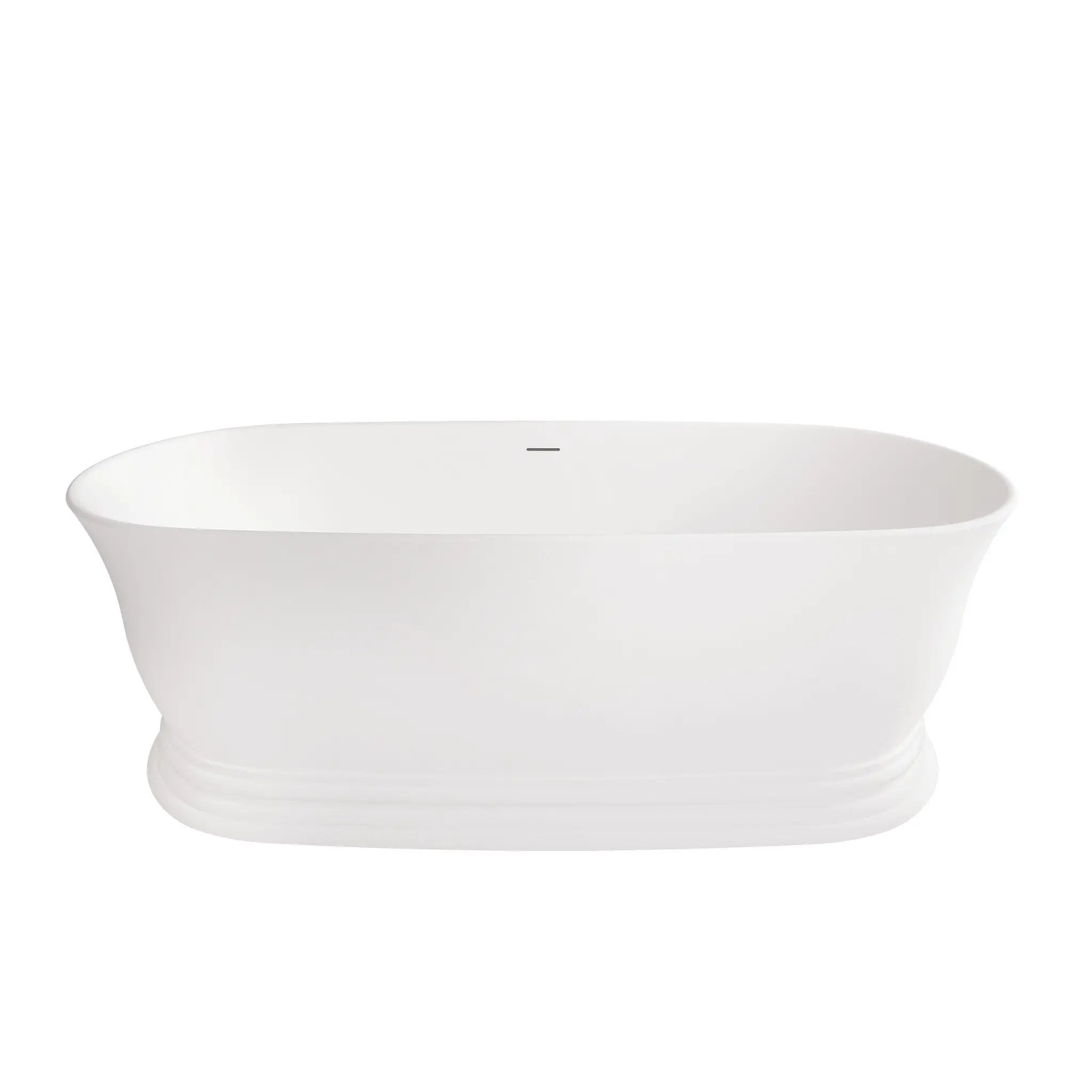 matte white bathtub
