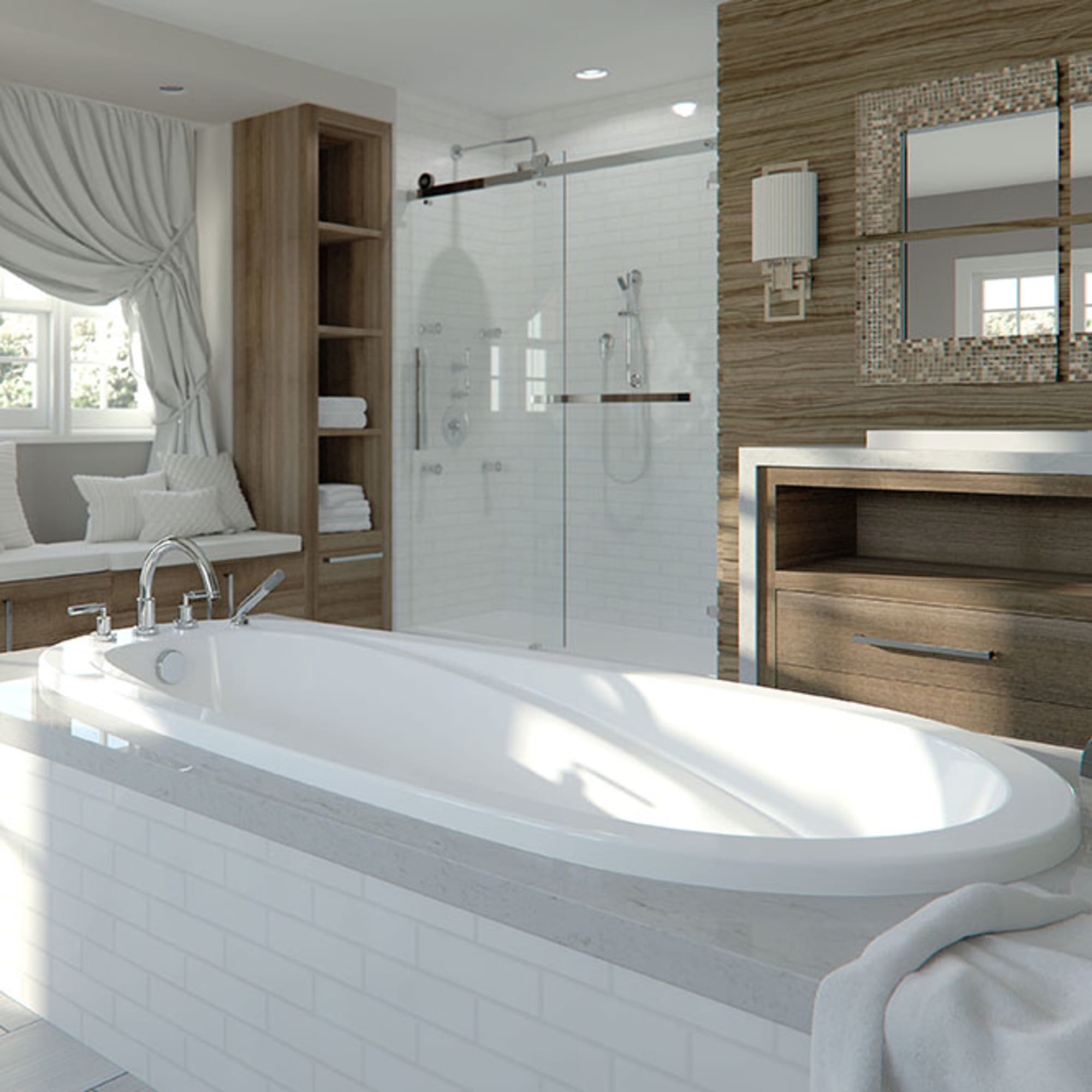 white bathtub