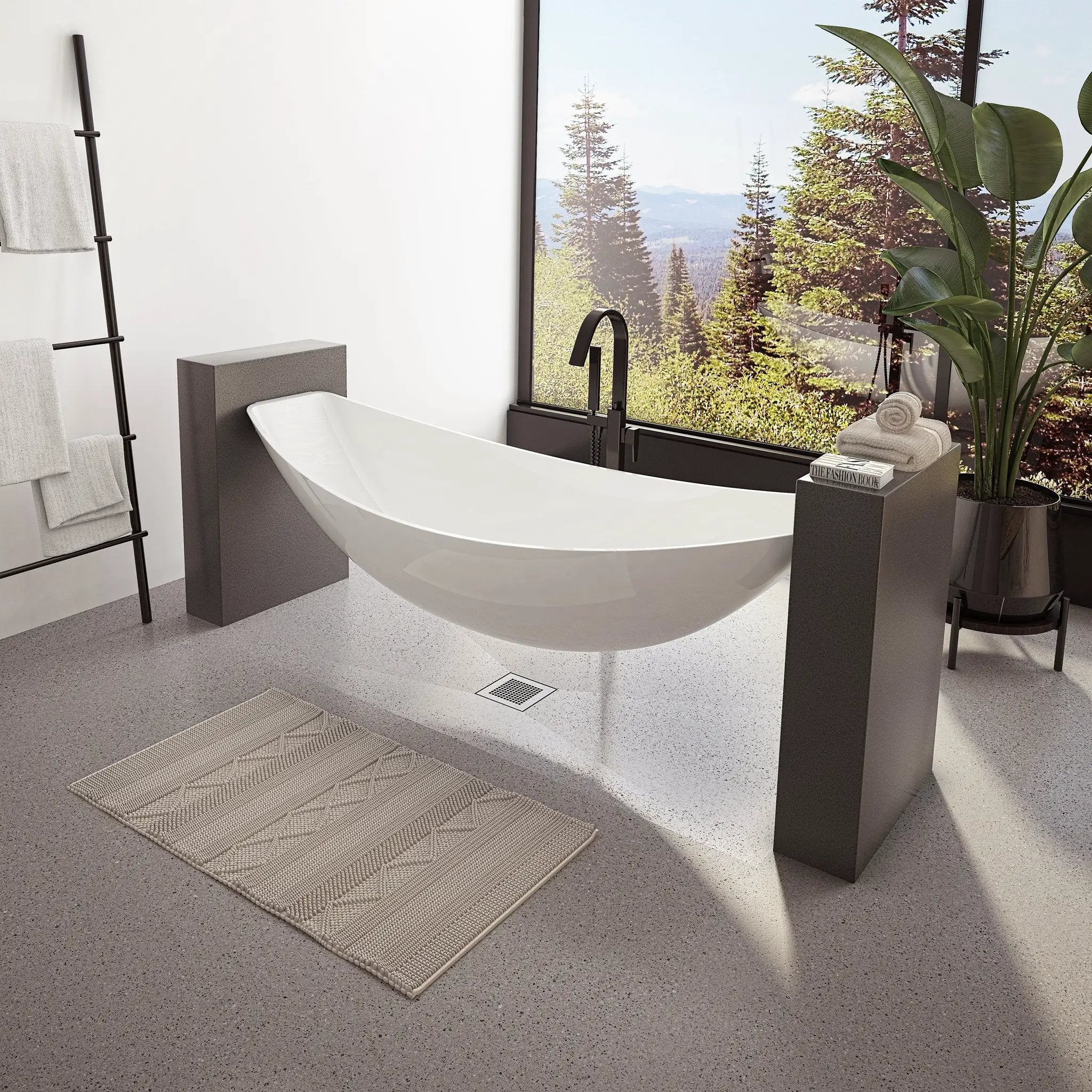 white bathtub