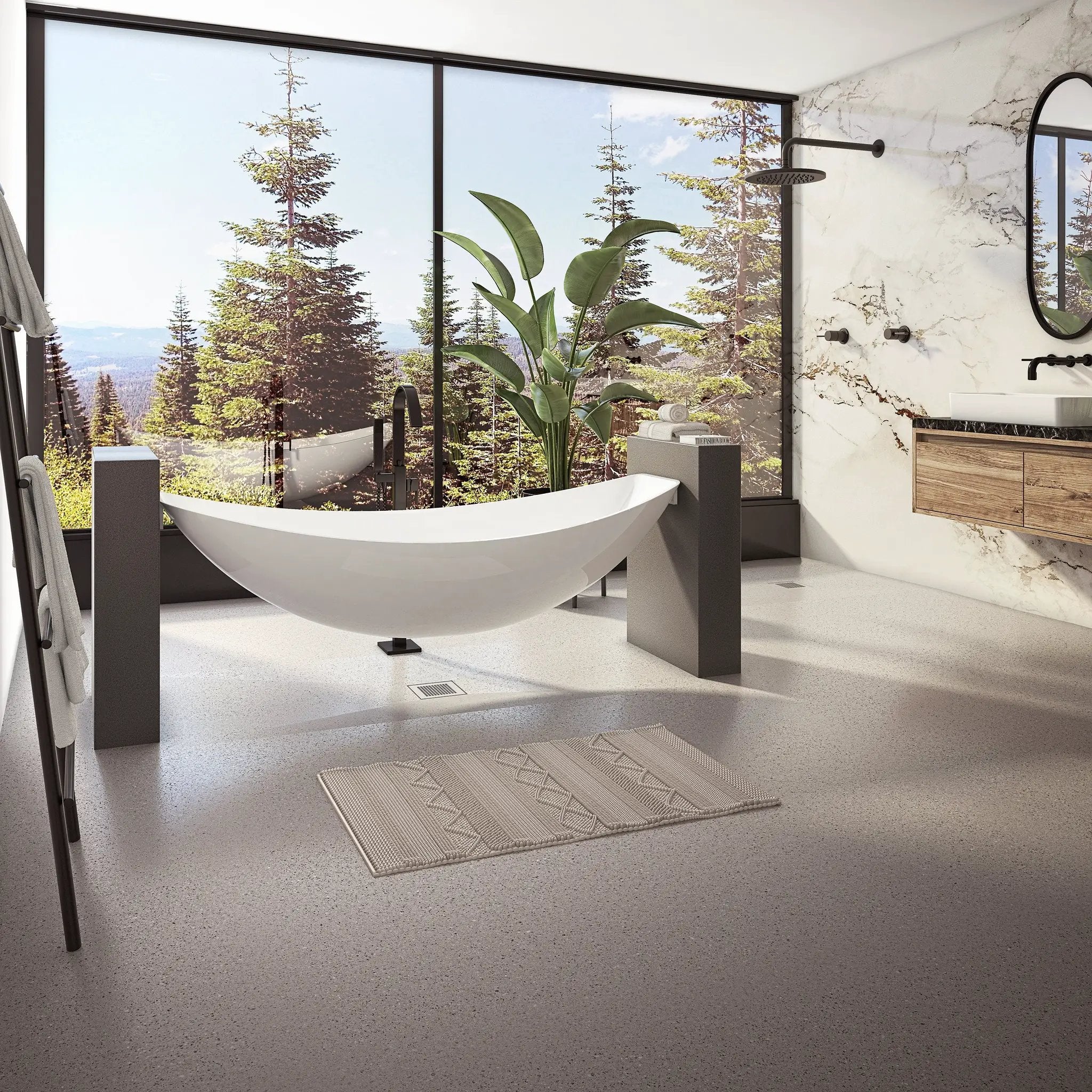 white bathtub