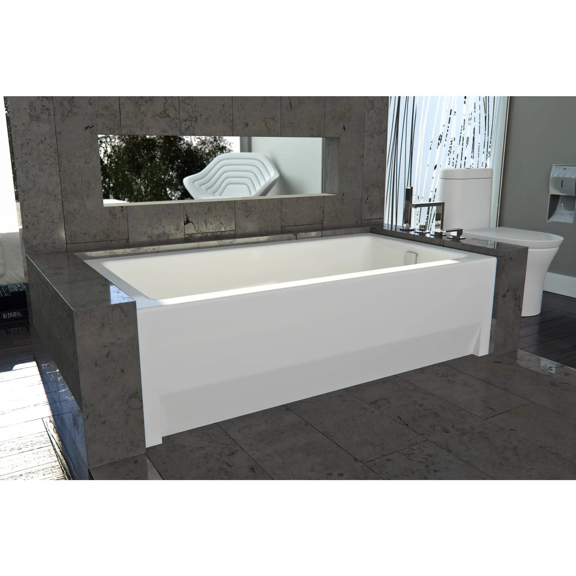 white bathtub