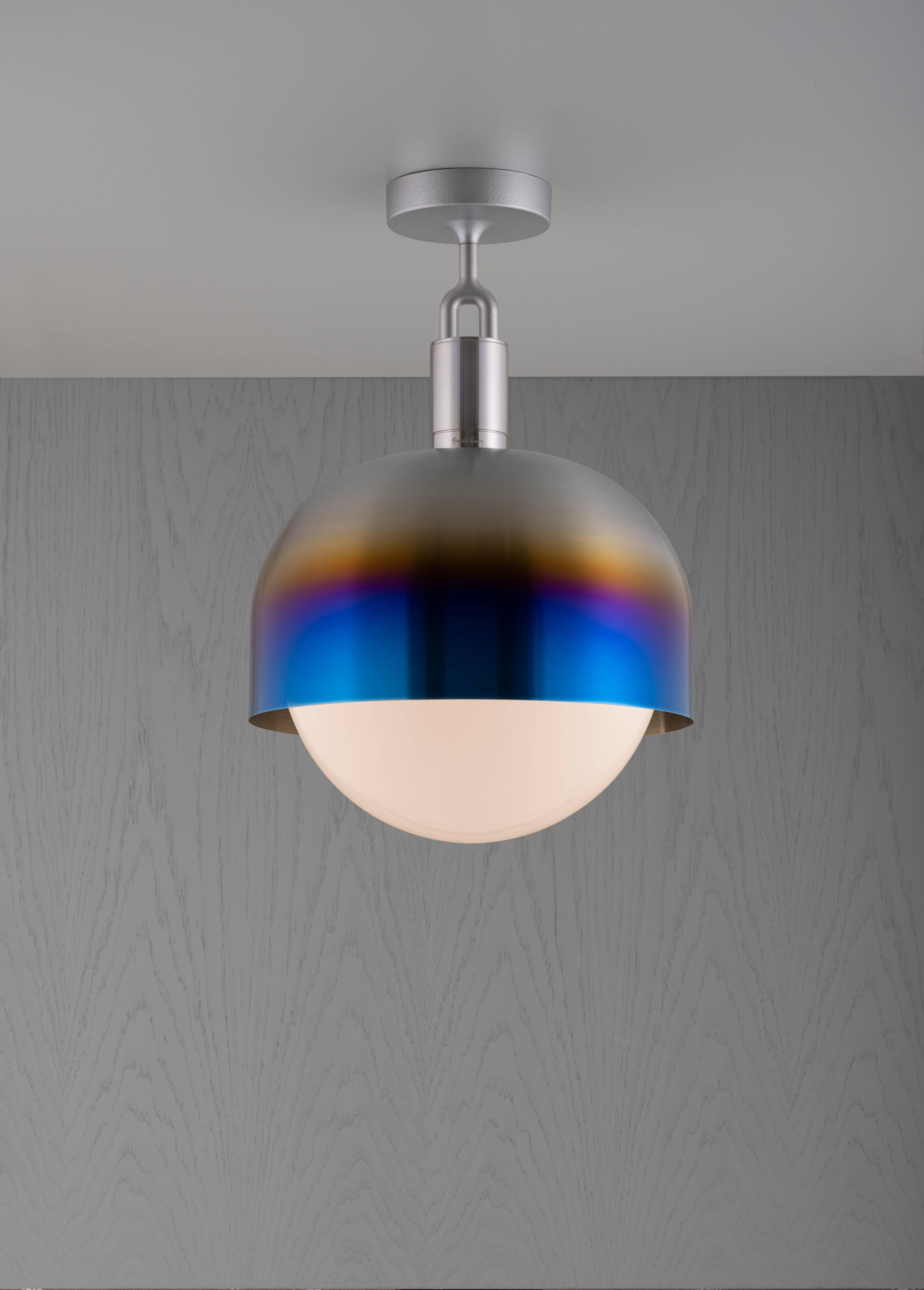 Buster + Punch Forked Ceiling Light Shade Opal Globe Large