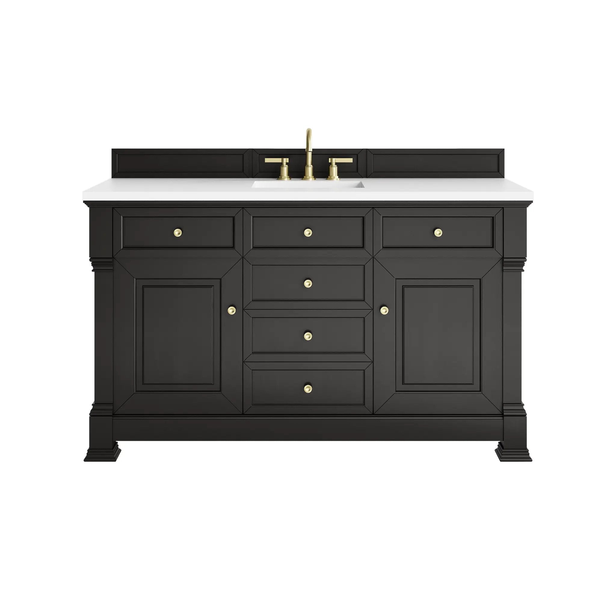 James Martin Brookfield 60" Single Vanity Set - Black Onyx by James Martin Vanities