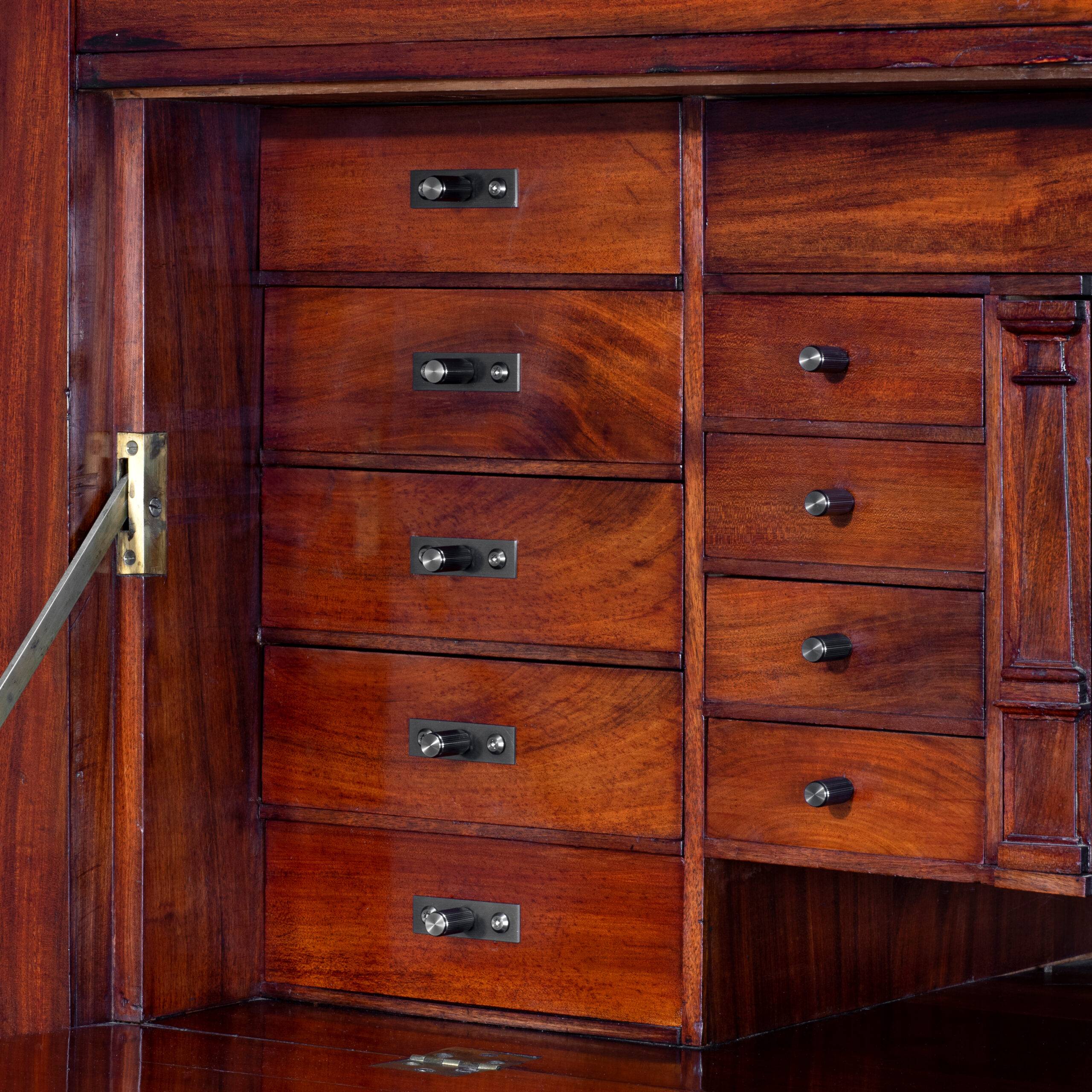 black cabinet handle