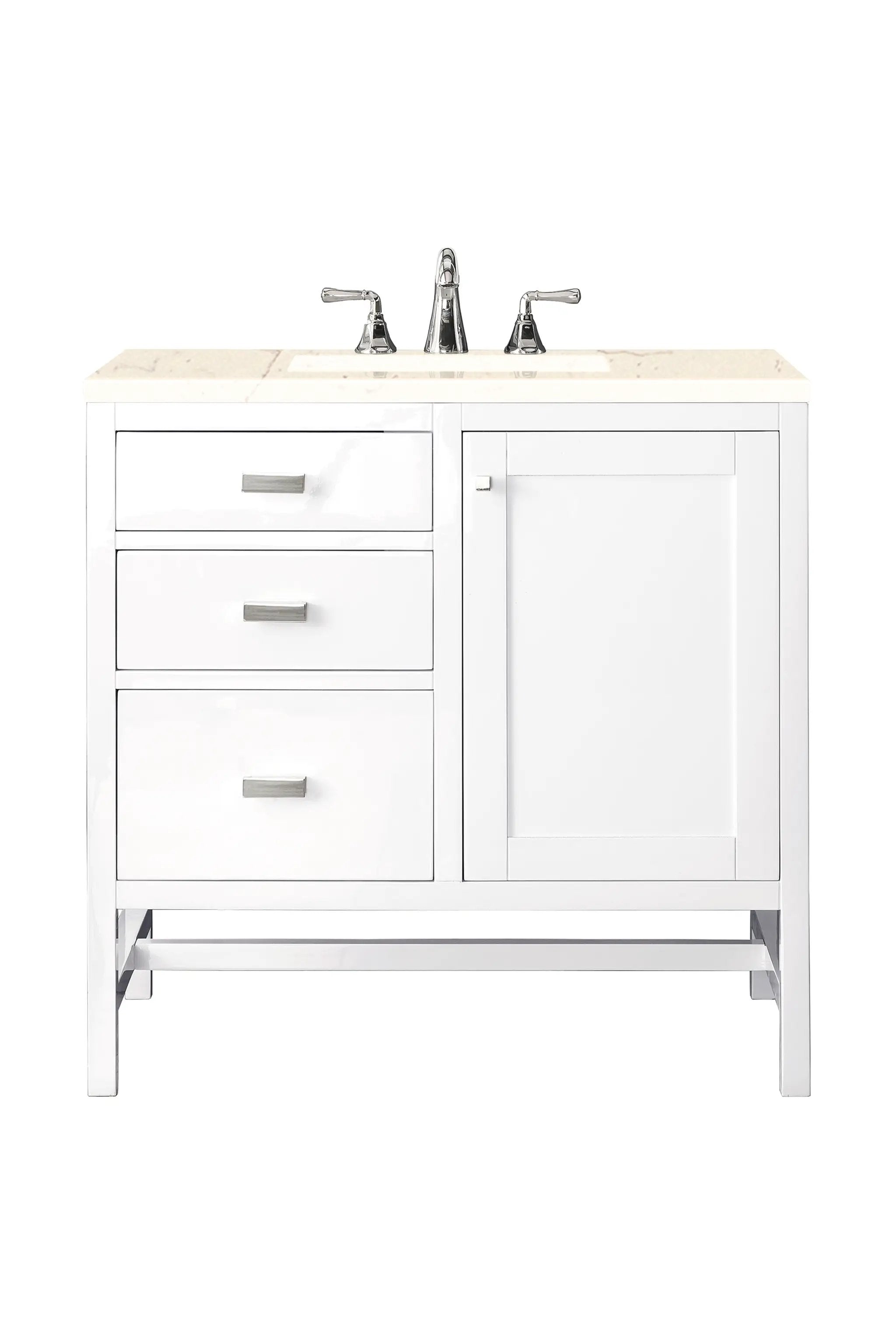 James Martin Addison 36" Single Vanity Set - Glossy White by James Martin Vanities