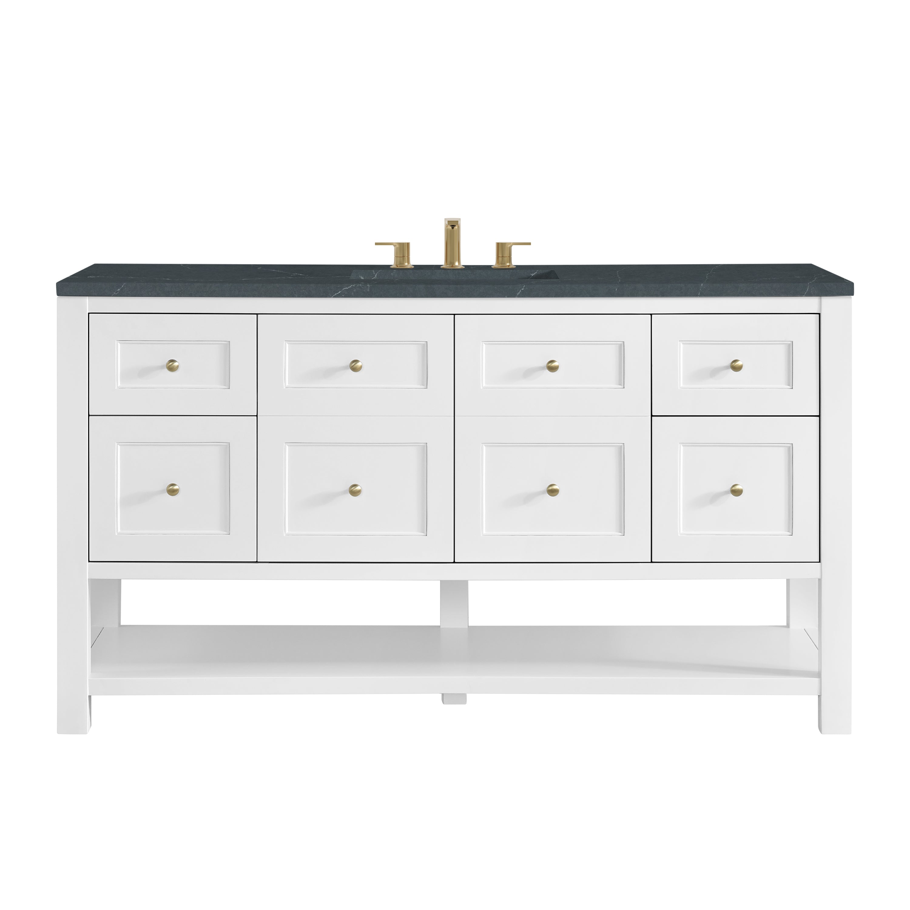James Martin Vanities Breckenridge 60" Single Vanity - Bright White
