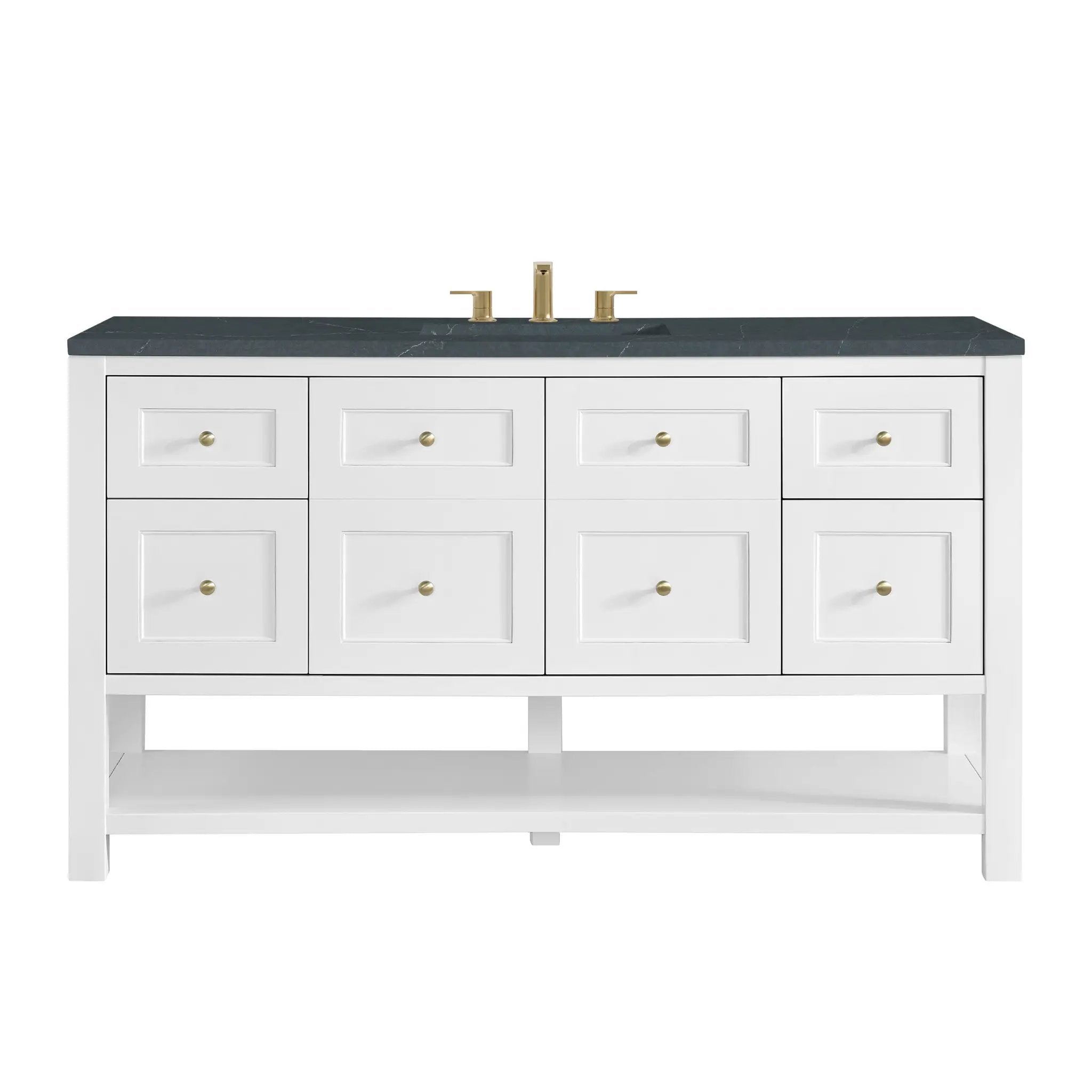 James Martin Breckenridge 60" Single Vanity Set - Bright White by James Martin Vanities