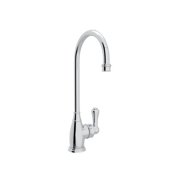 polished chrome kitchen faucet
