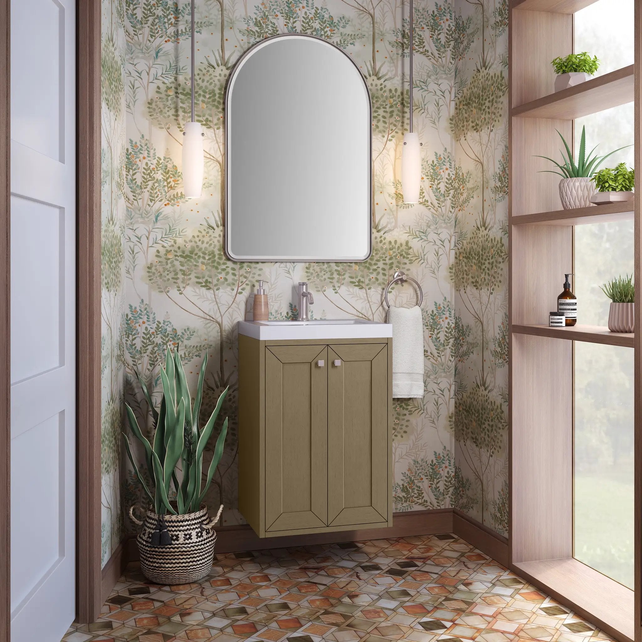 walnut whisper vanity