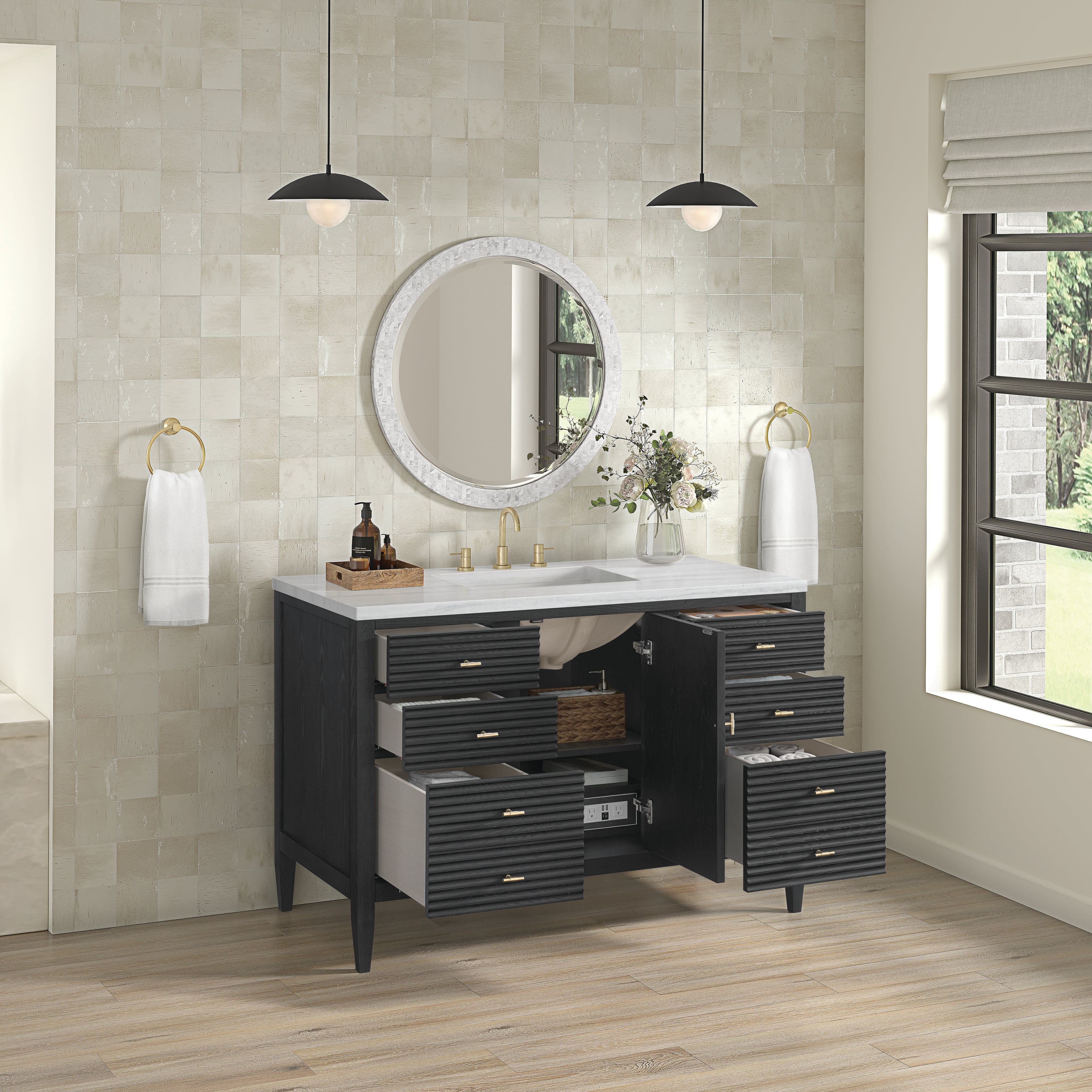 arctic fall solid surface top vanity