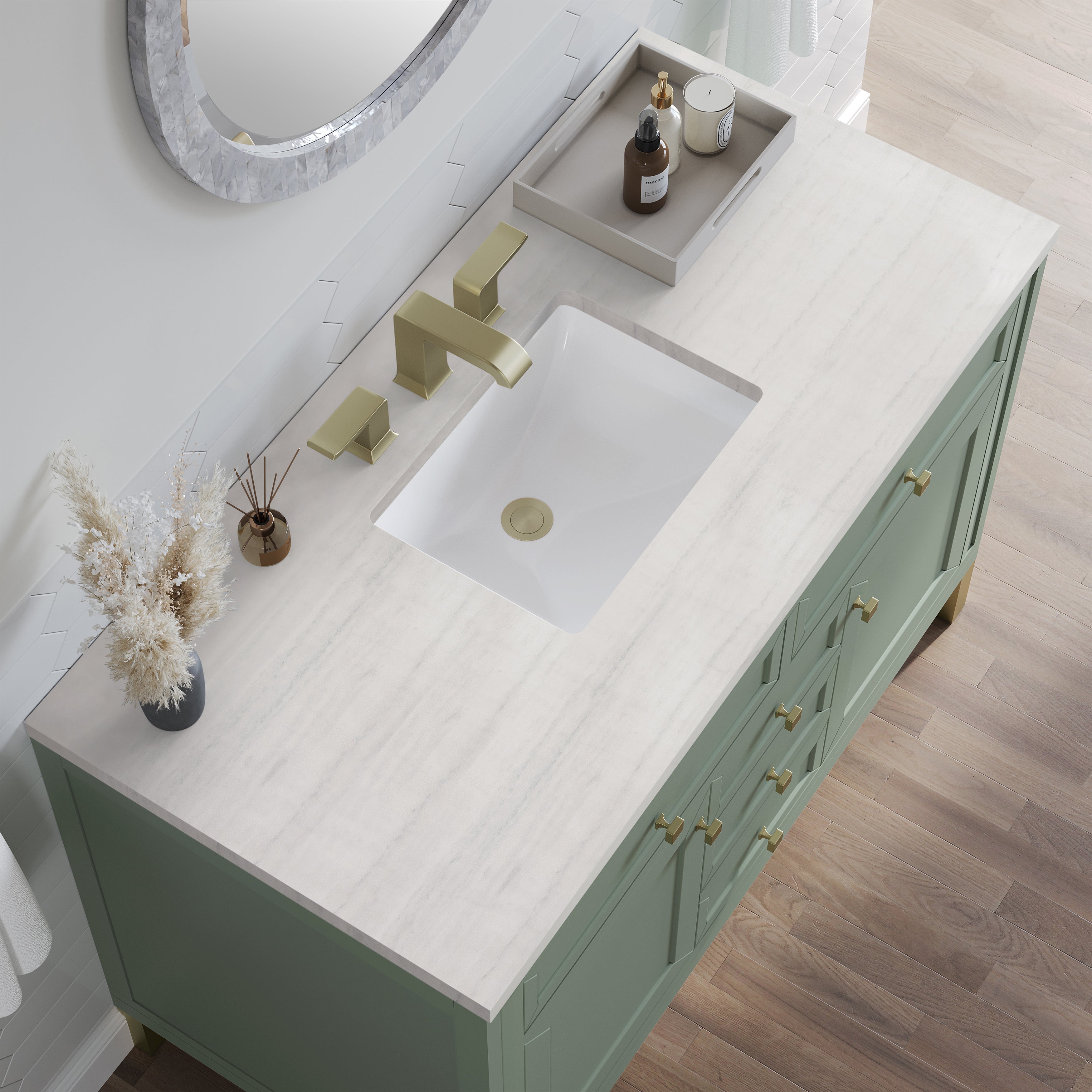 arctic fall solid surface top vanity