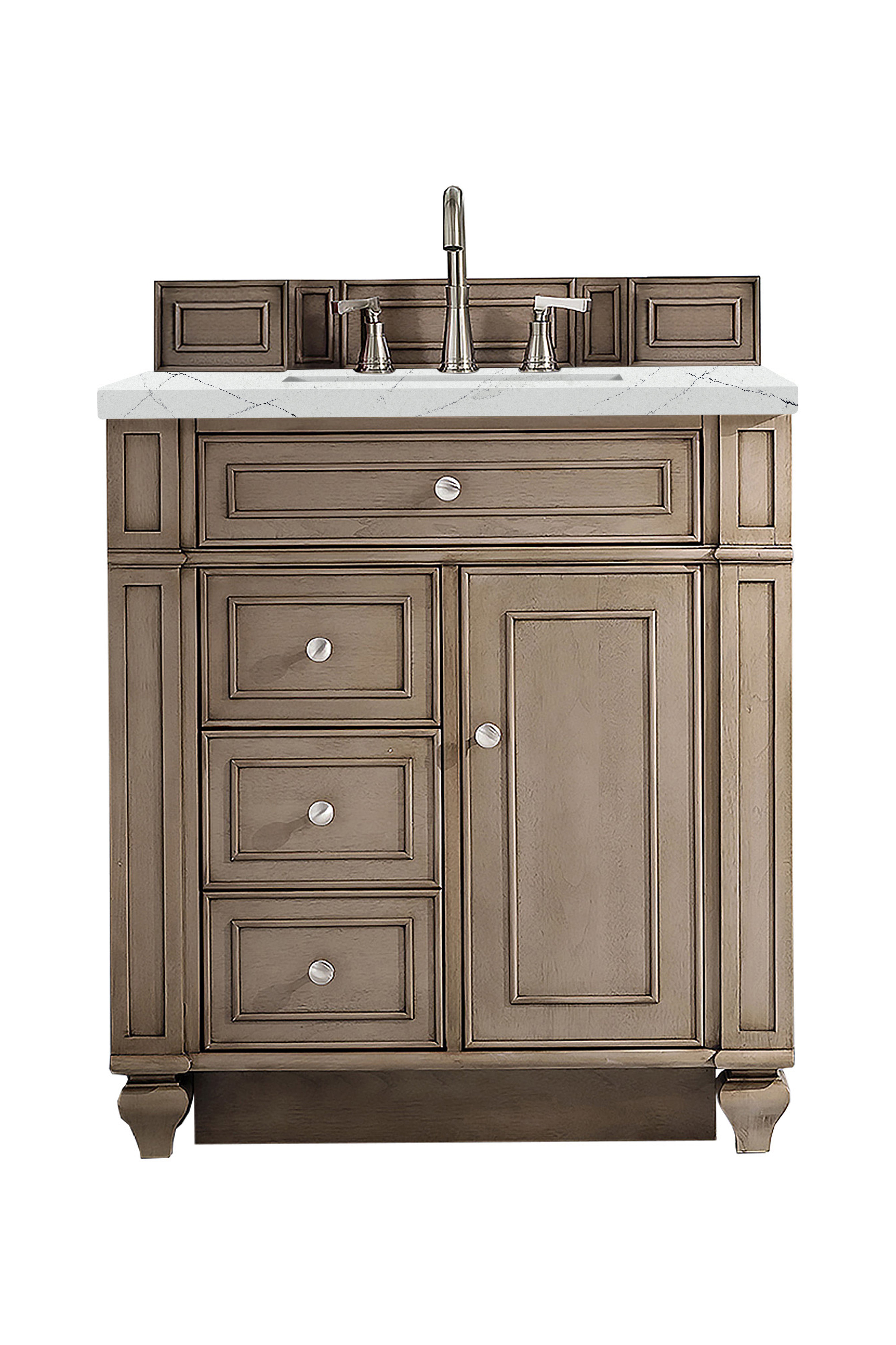 James Martin Vanities Bristol 30" Single Vanity - Whitewashed Walnut