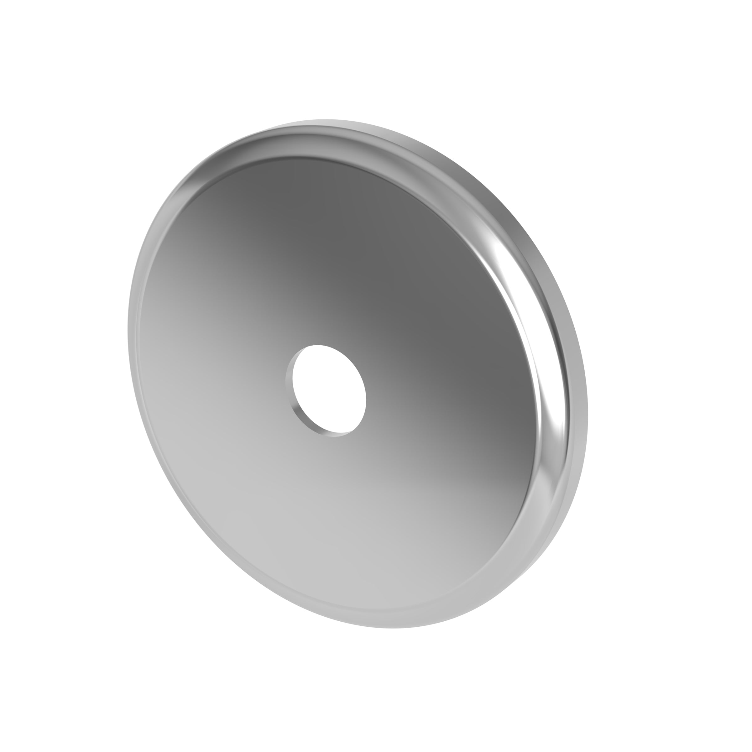 polished chrome shower diverter plate