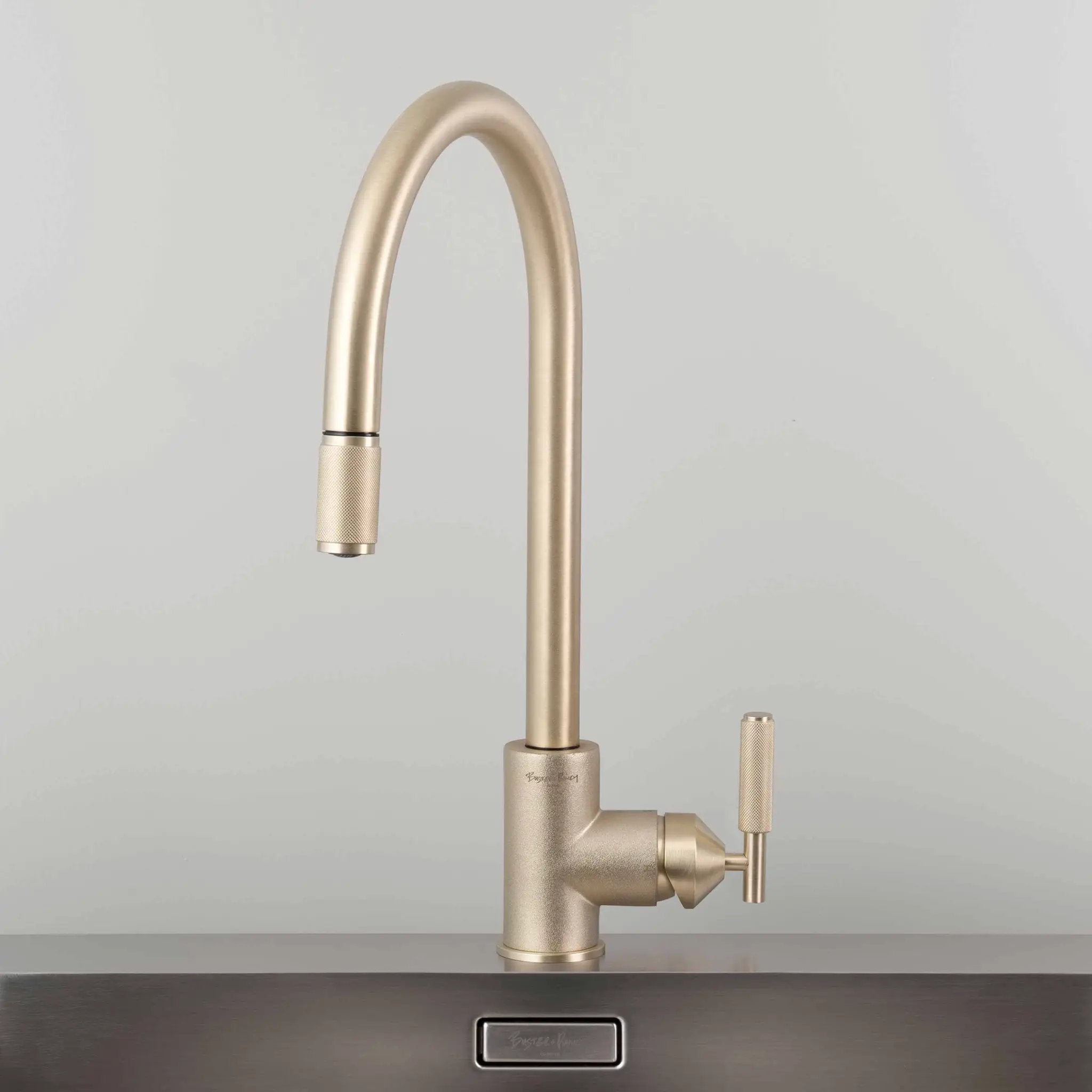 brass kitchen faucet