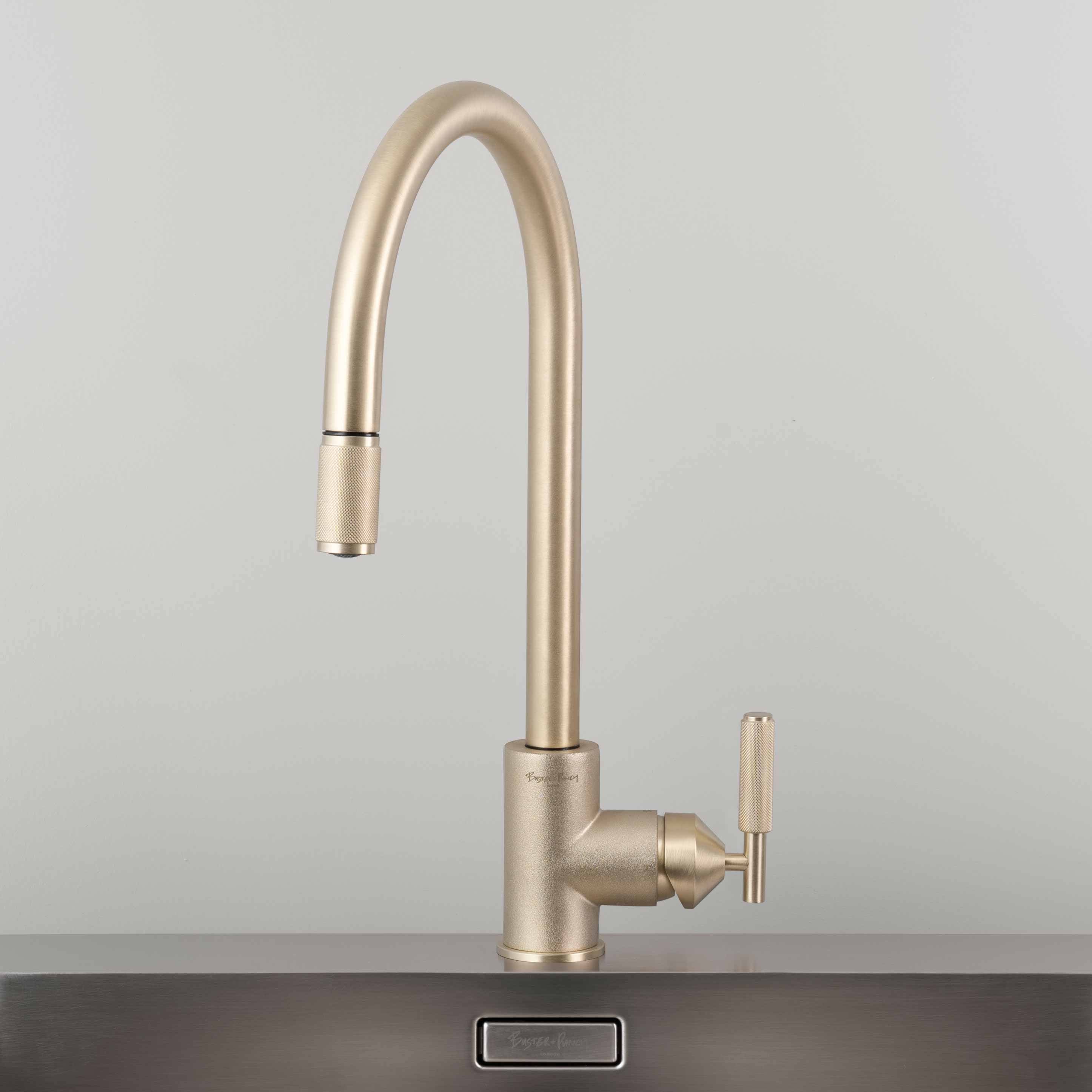 brass kitchen faucet