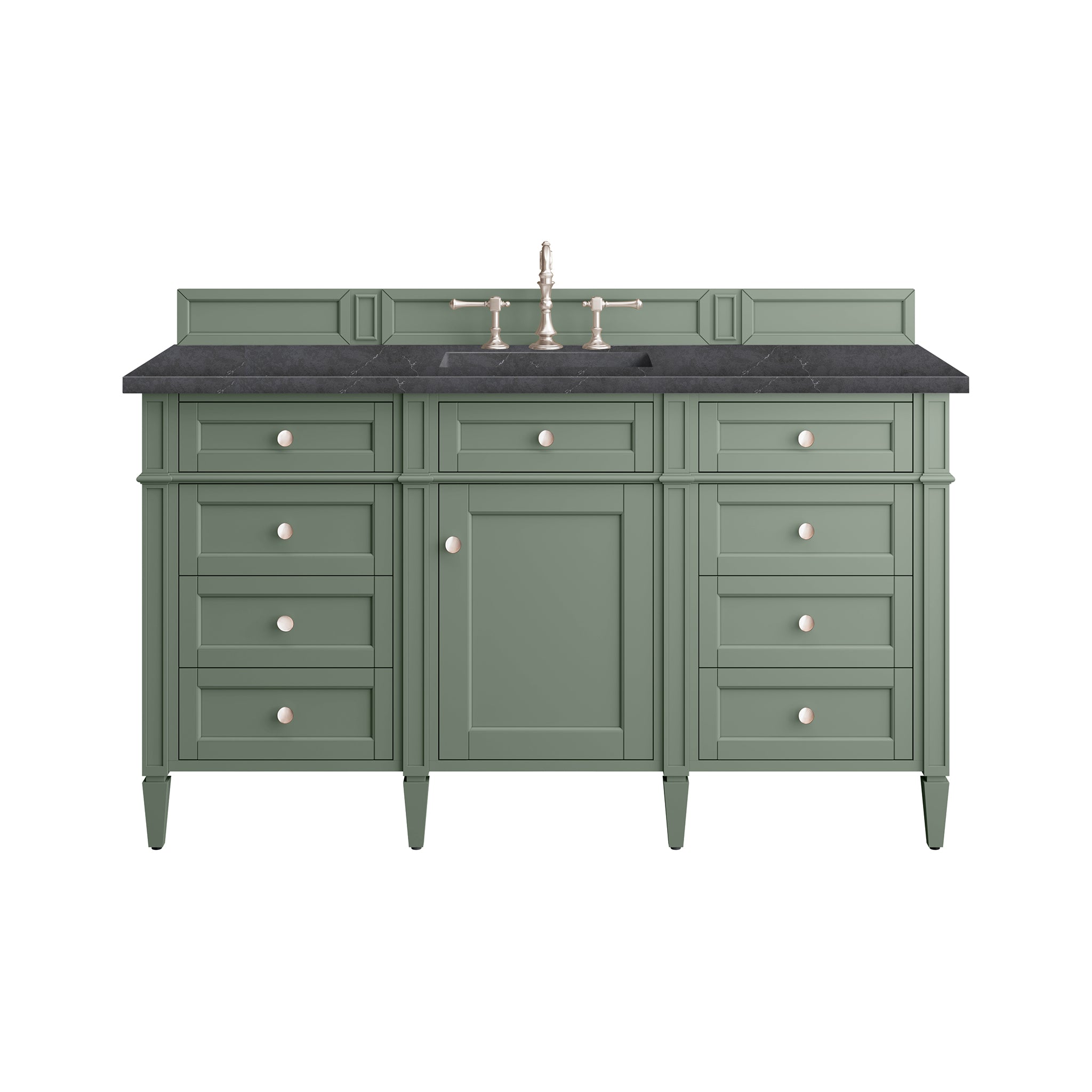 James Martin Vanities Brittany 60" Single Vanity - Smokey Celadon