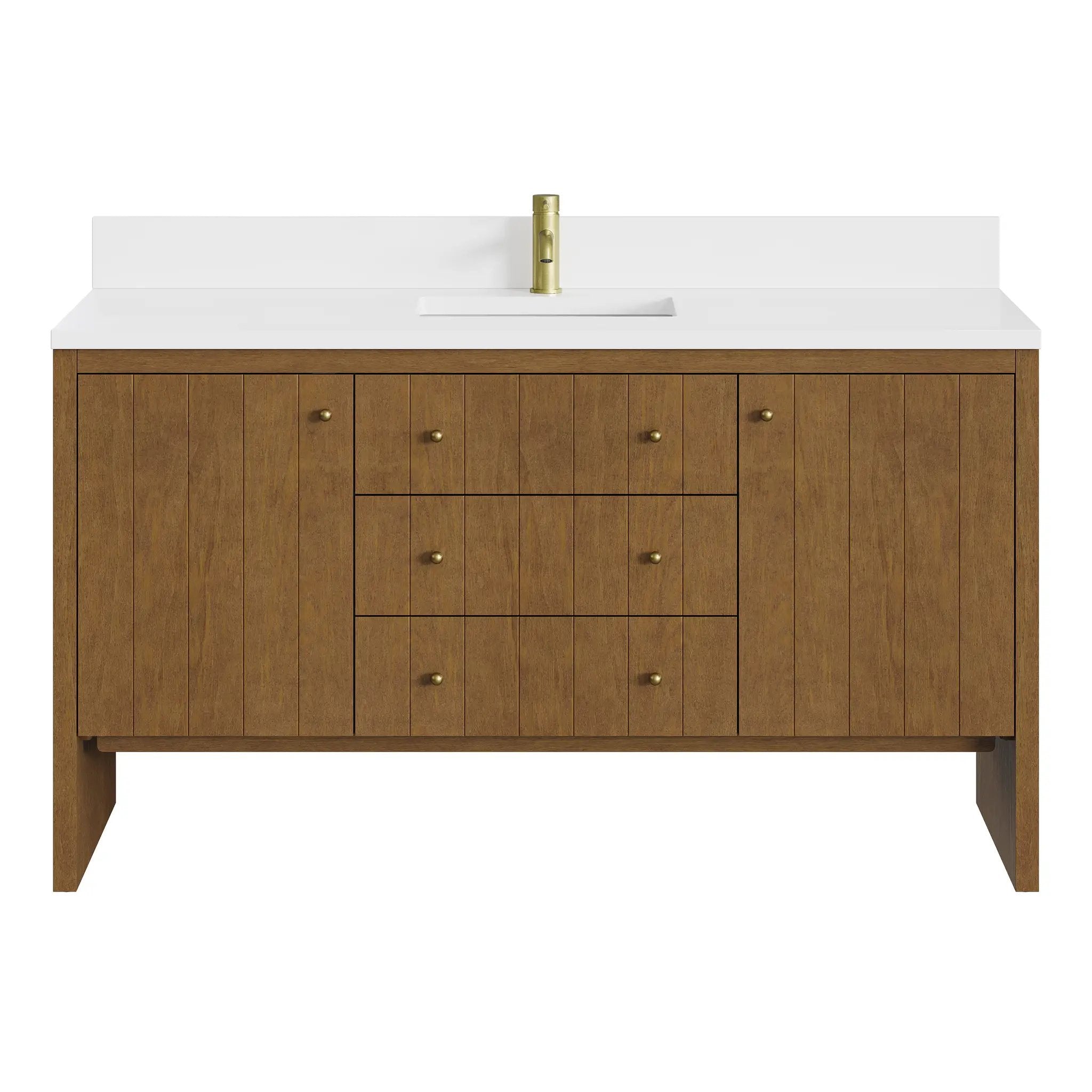 James Martin Hudson 60" Single Vanity Set - Honey Oak by James Martin Vanities