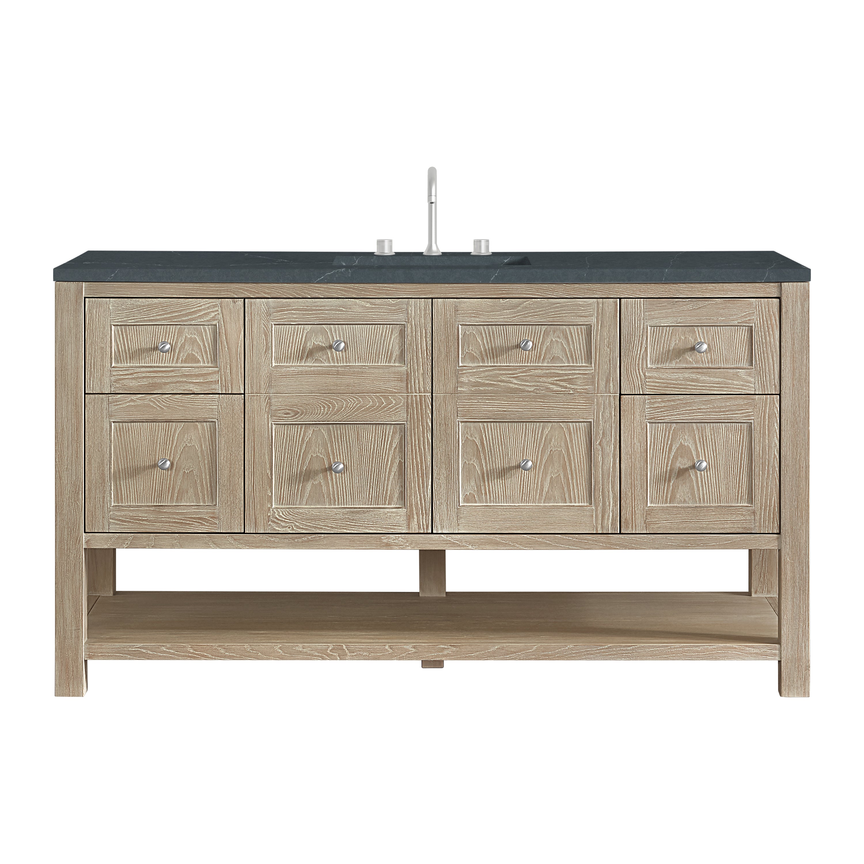 James Martin Vanities Breckenridge 60" Single Vanity - Whitewashed Oak