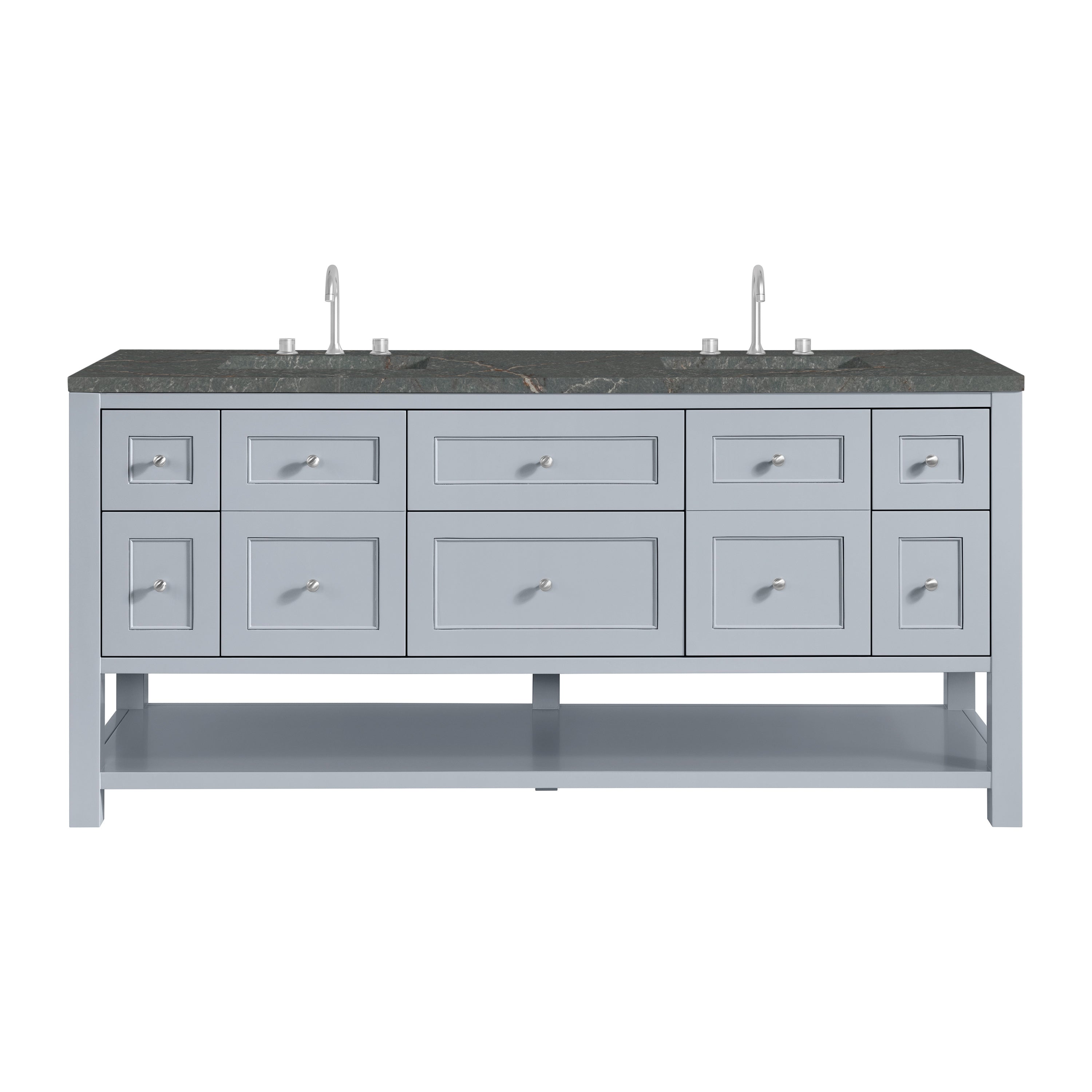 James Martin Vanities Breckenridge 72" Double Vanity - Serenity Blue