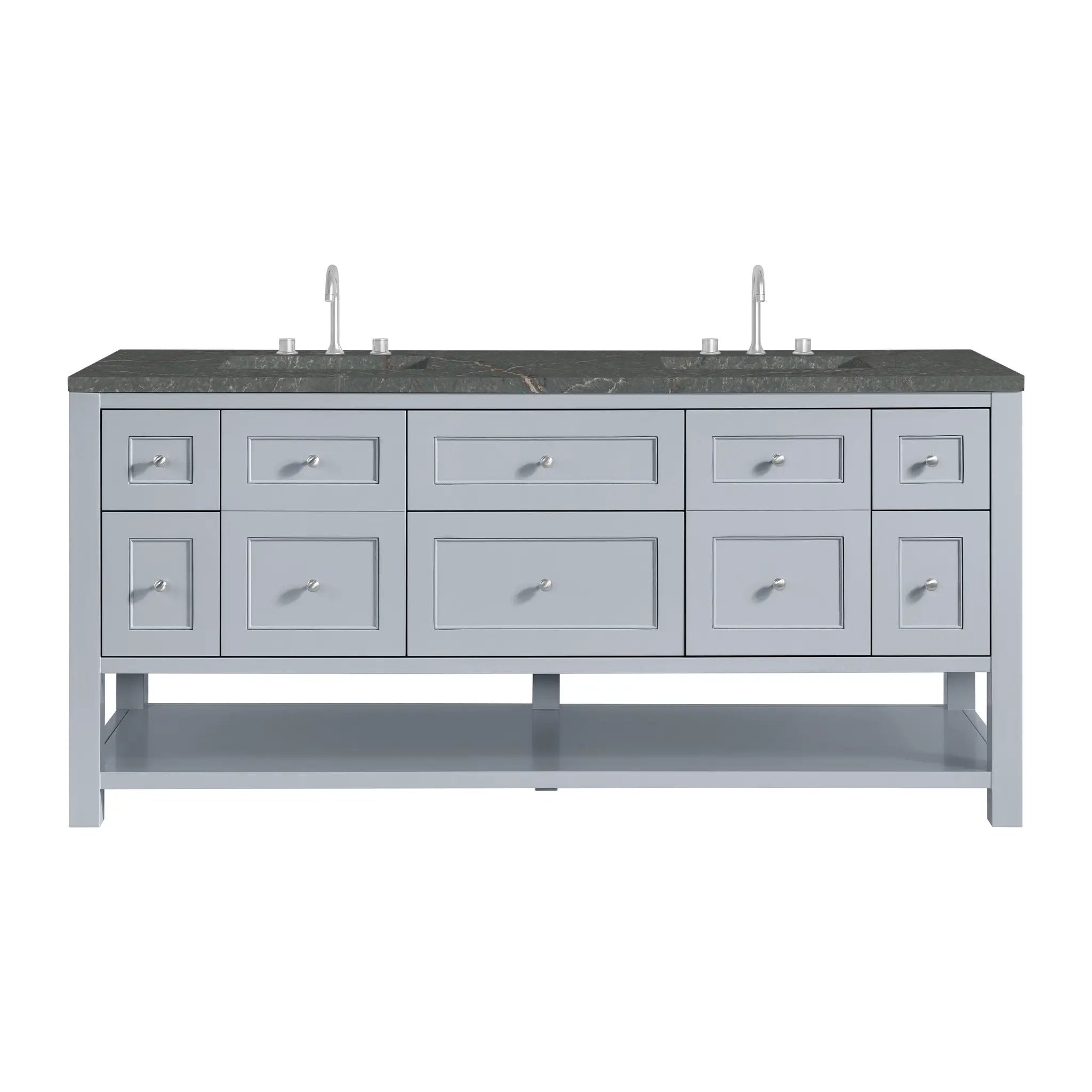 James Martin Breckenridge 72" Double Vanity Set - Serenity Blue by James Martin Vanities