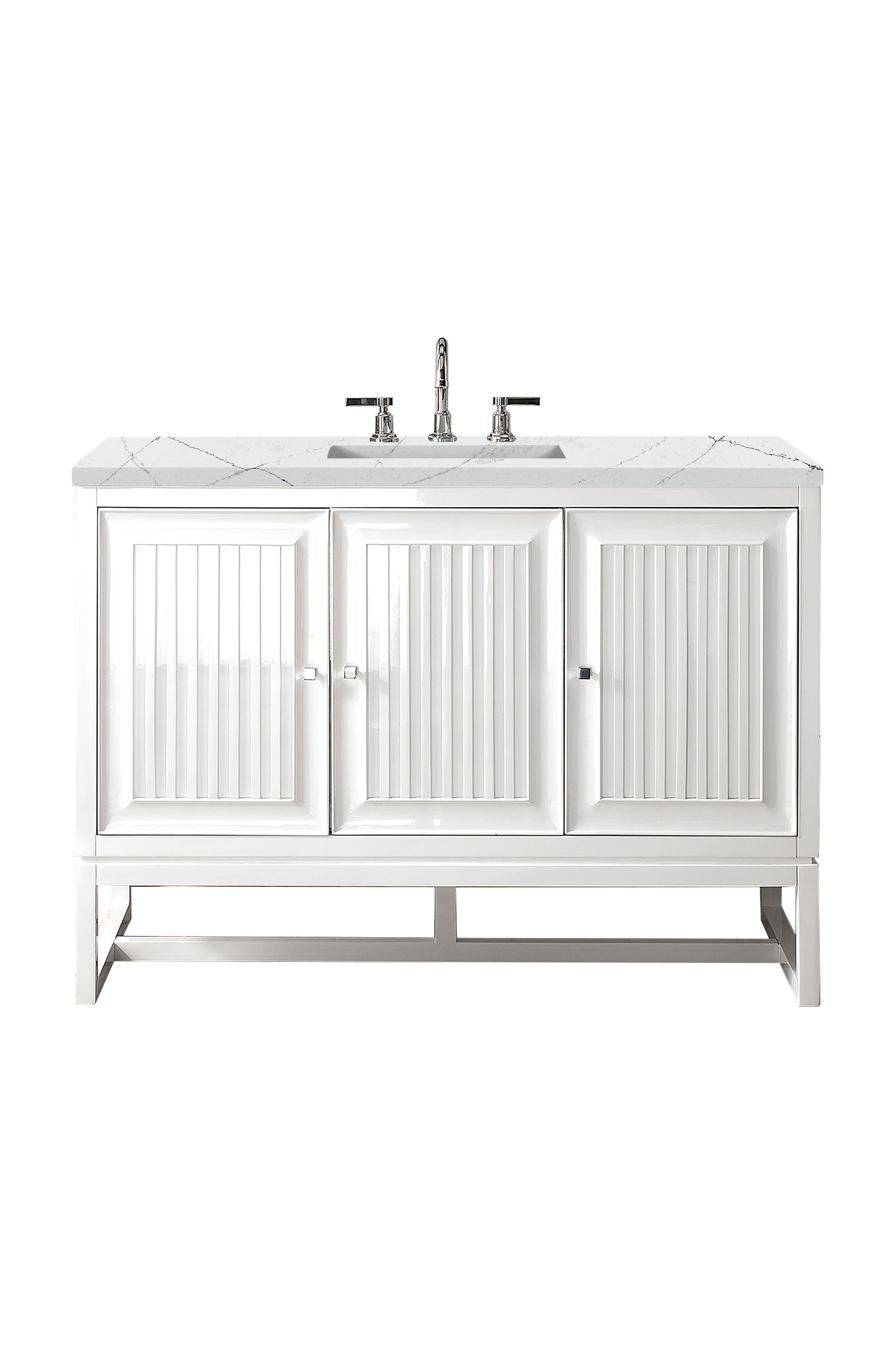James Martin Vanities Athens 48" Single Vanity - Glossy White