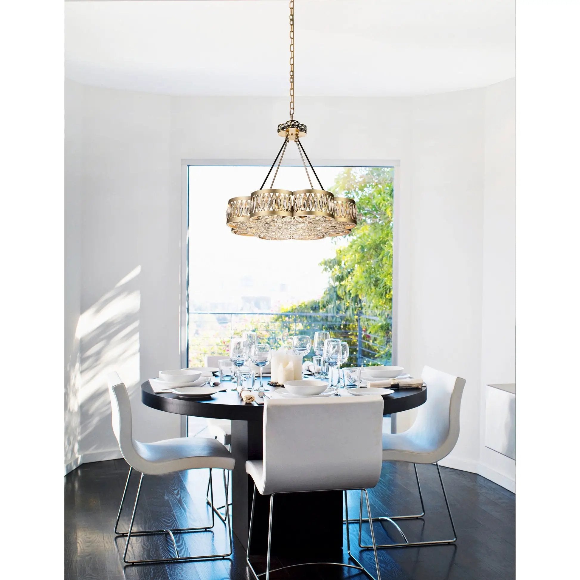 champagne chandelier