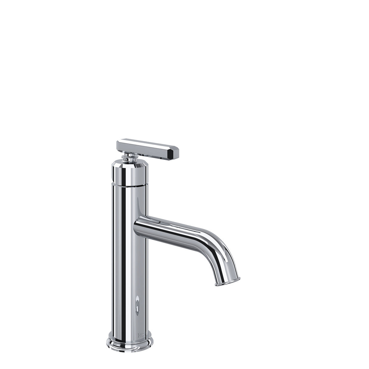 polished chrome bathroom faucet