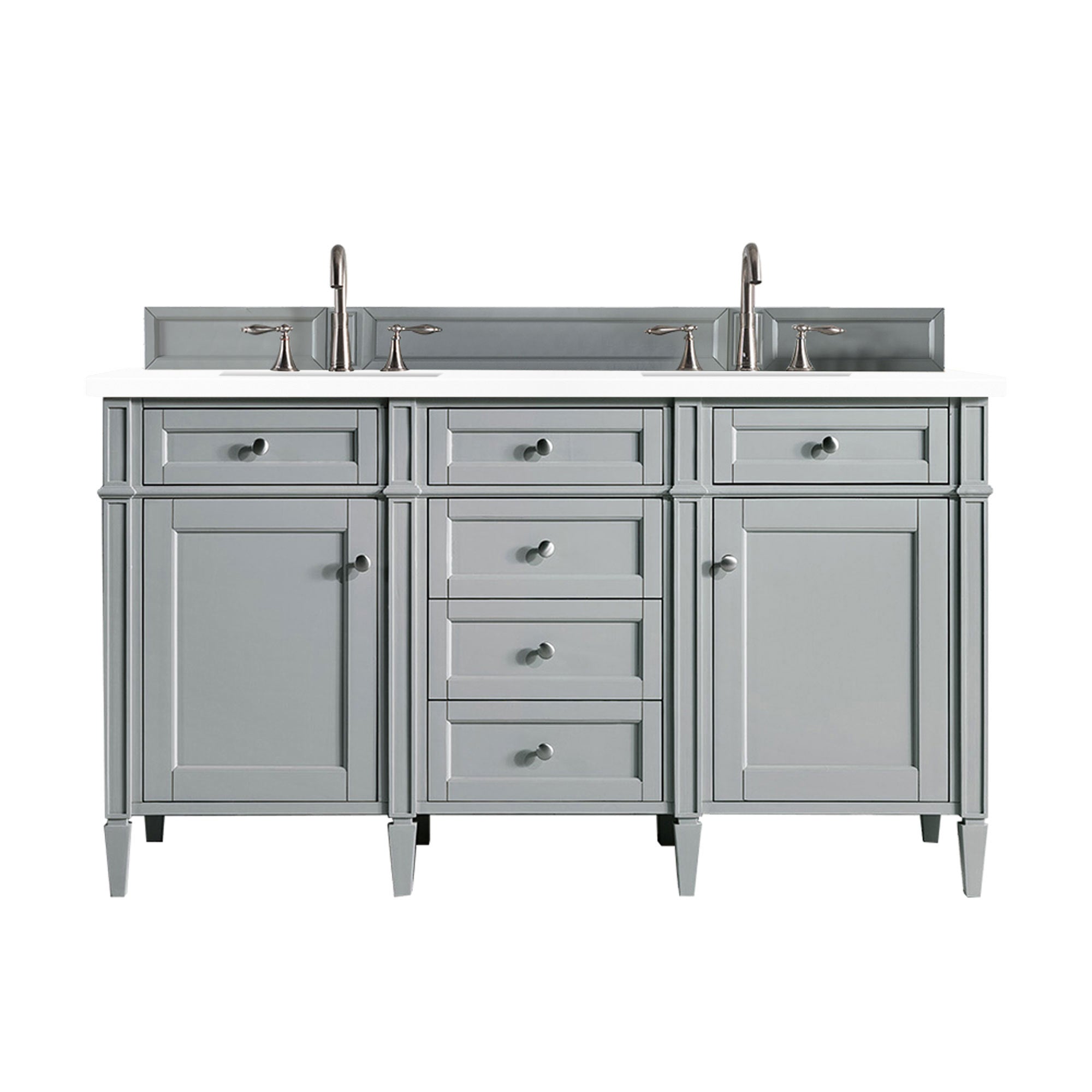 James Martin Vanities Brittany 60" Double Vanity - Urban Gray